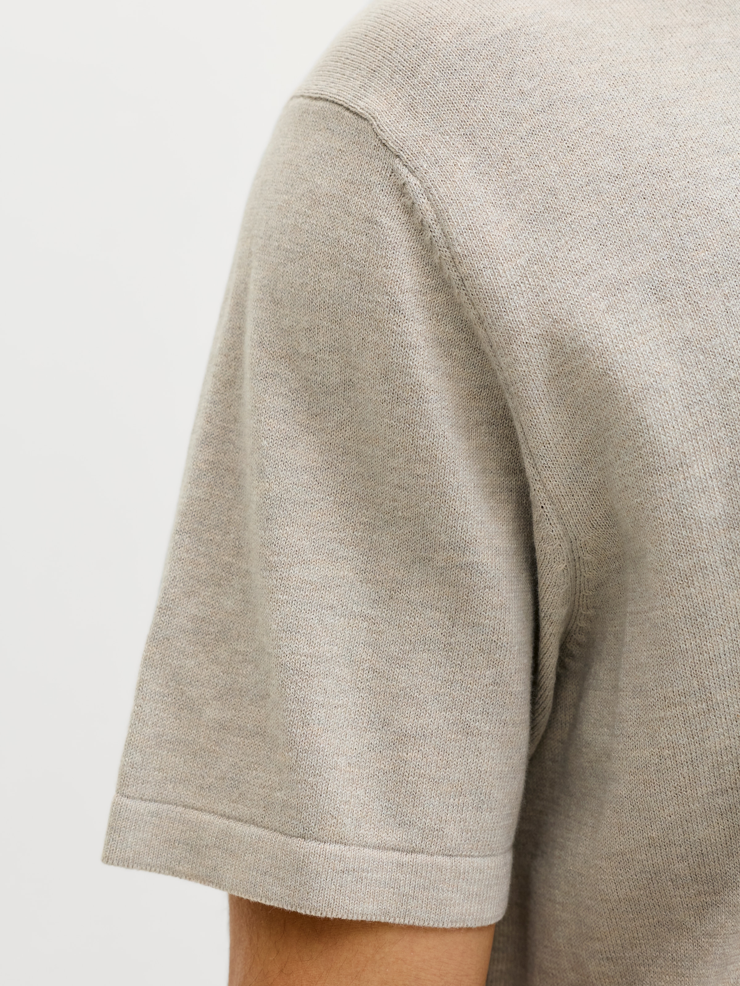 Jack & Jones Kurzarmpullover »JJEEMIL KNIT ZIP POLO SS SN« mit kurzem Reißverschluss