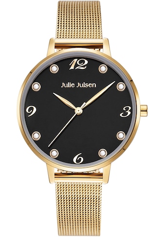 Quarzuhr »Julie Julsen Pearl Gold Black, JJW1011YGME-S«