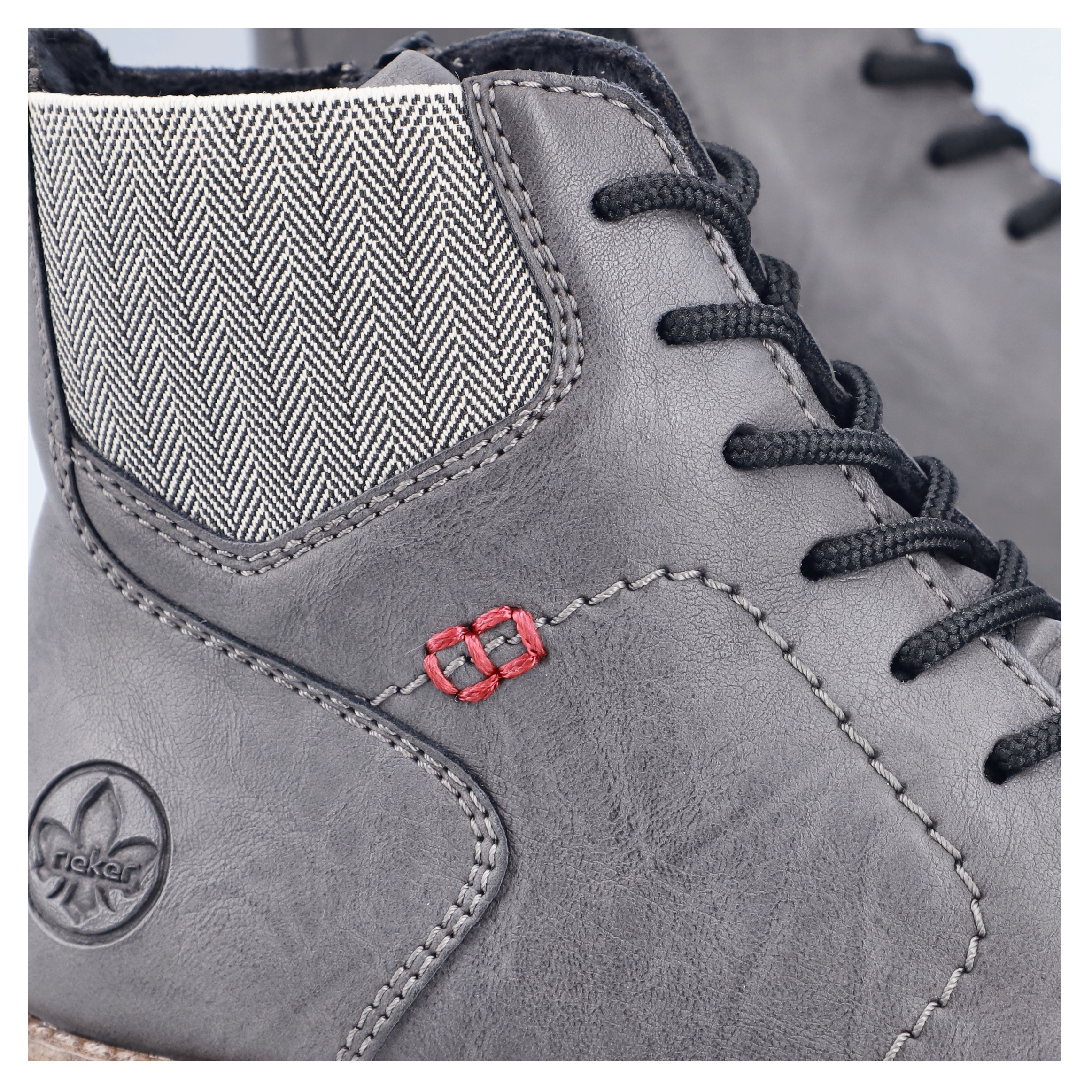 Rieker Schnürstiefelette, Schnürboots, Herbststiefelette, Blockabsatz, mit weicher Innensohle