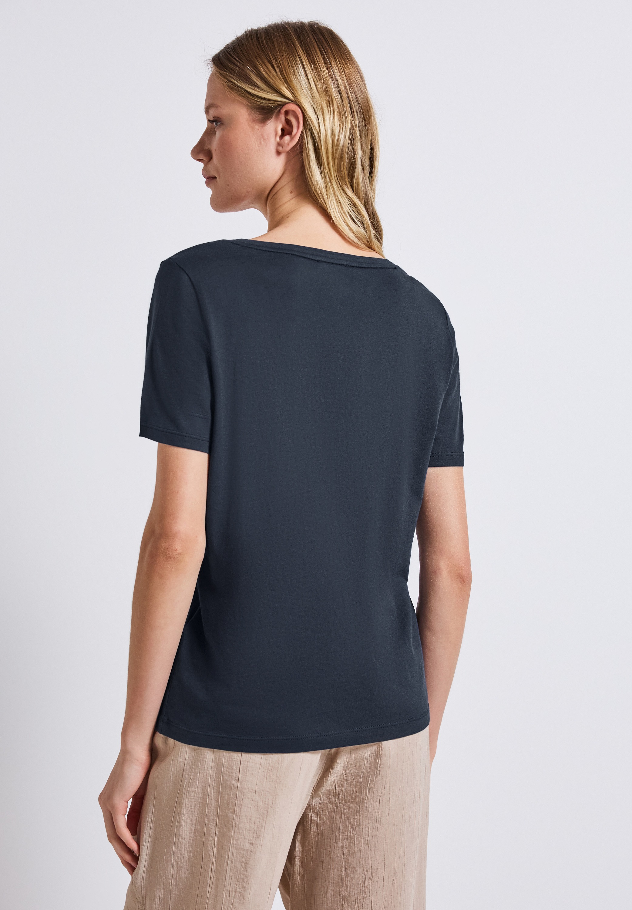 STREET ONE T-Shirt mit V-Ausschnitt günstig online kaufen