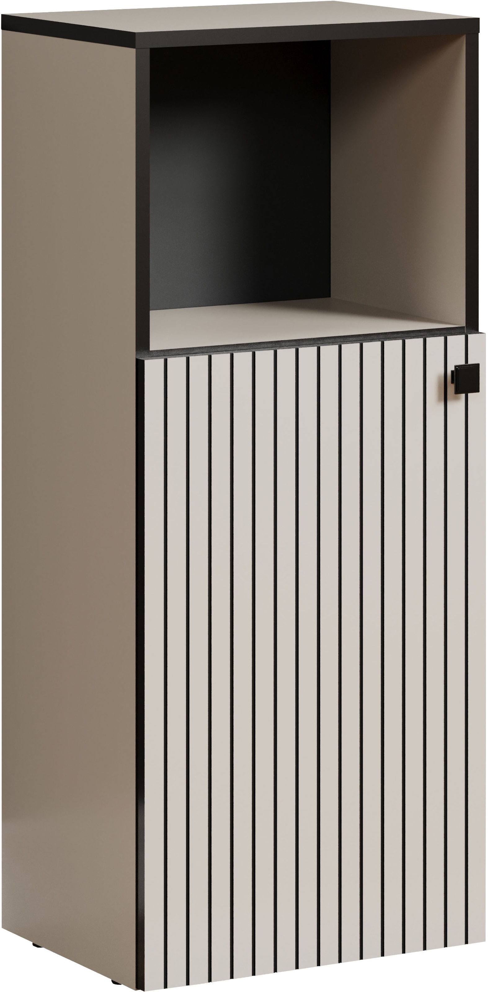 welltime Unterschrank "Amrum", Badschrank mit offenem Fach und Rillenoptik günstig online kaufen