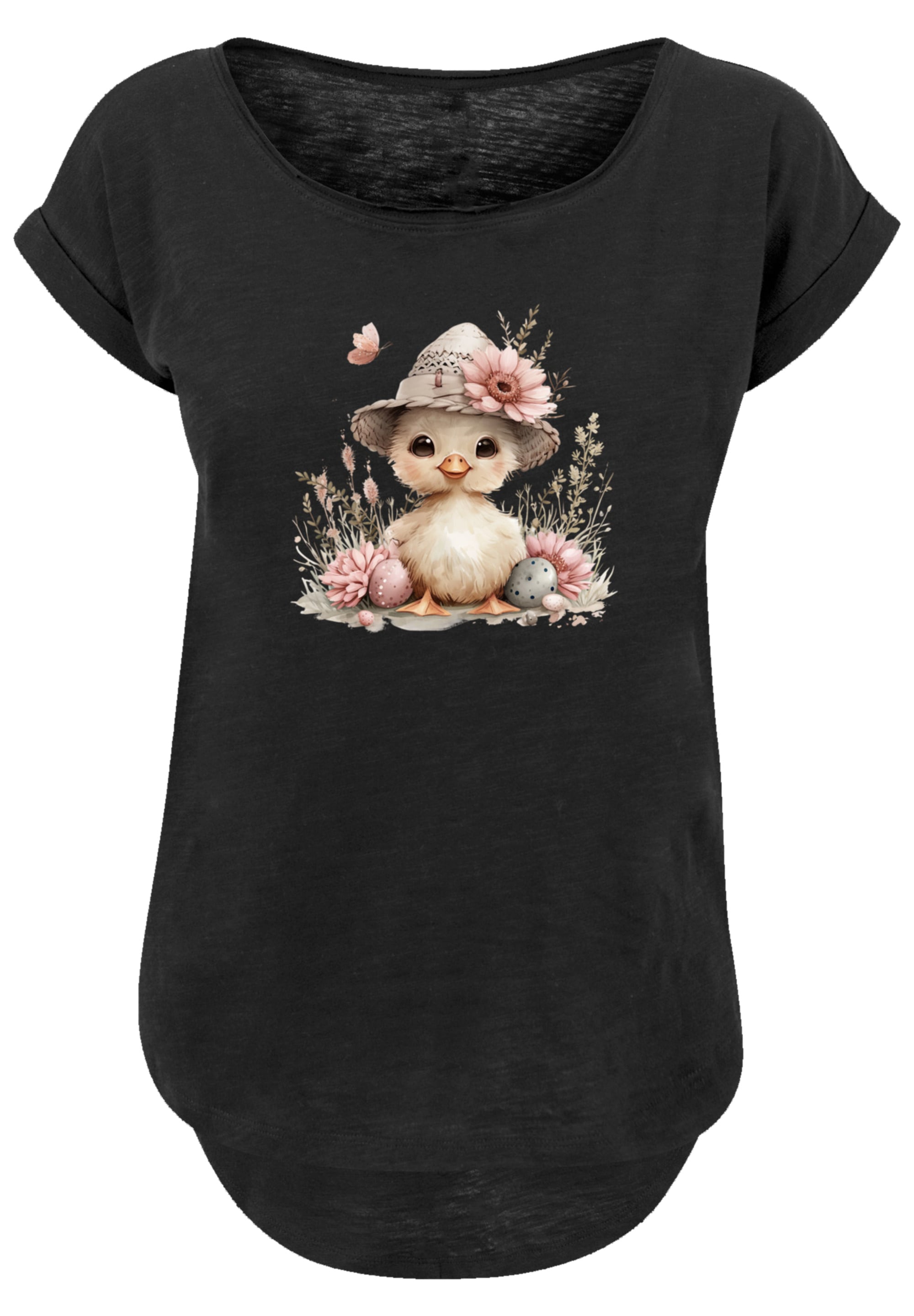F4NT4STIC T-Shirt »Süßes Oster Küken mit Hut«, Premium Qualität