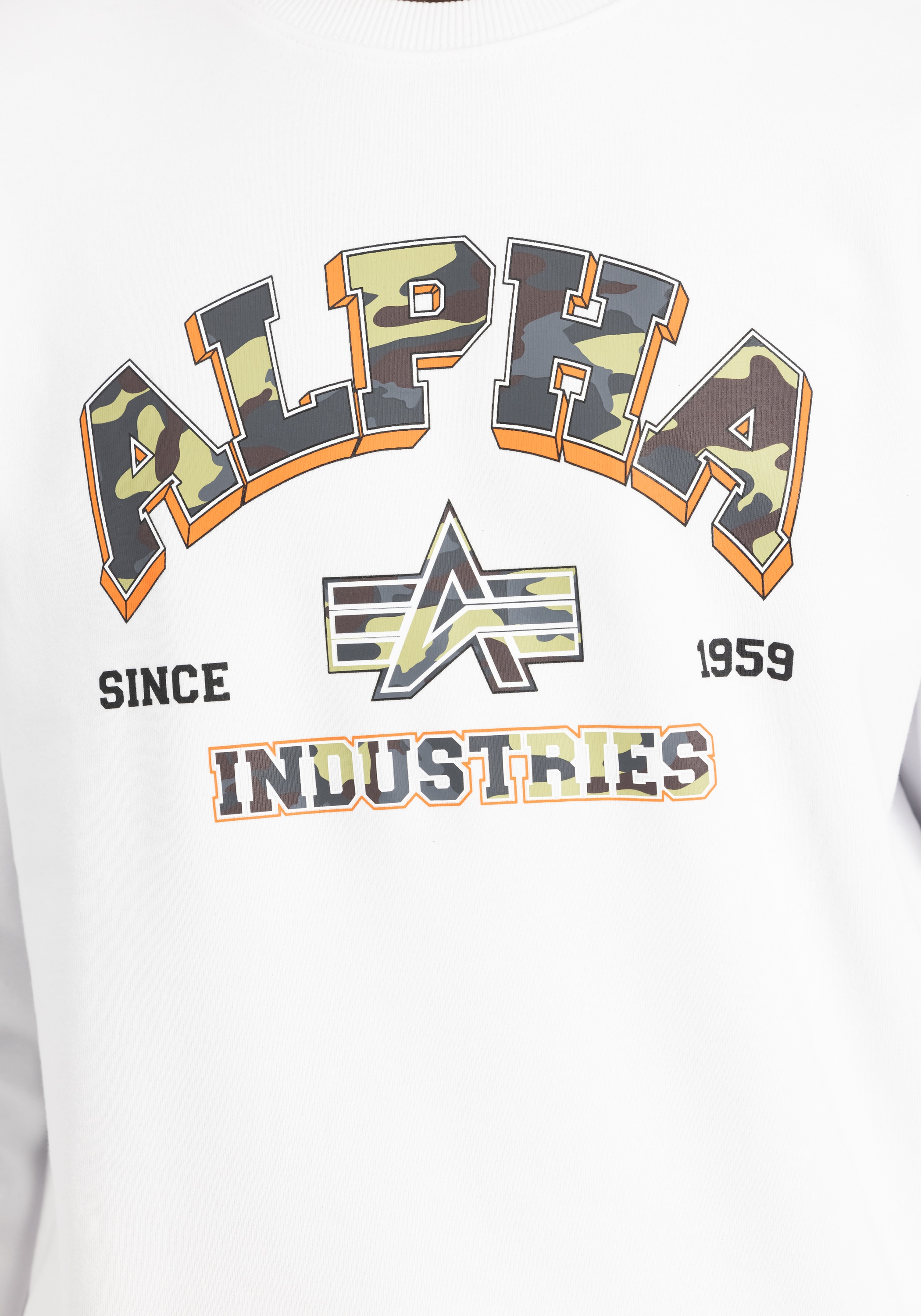 Alpha Industries Sweater »Alpha Industries Men - Sweatshirts College Camo Sweatshirt«