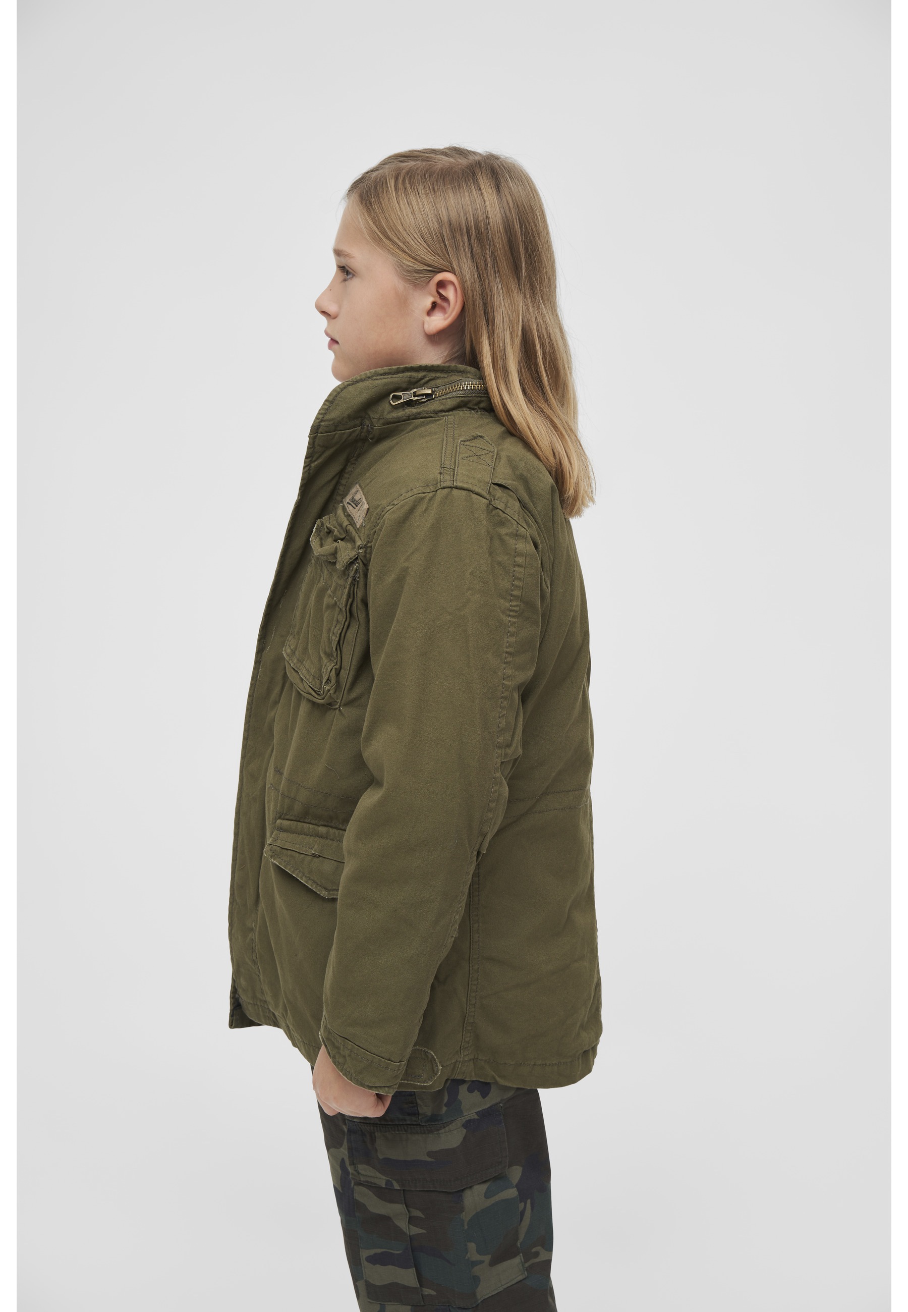 Brandit Parka »Brandit Herren Kids M65 Giant Jacket« 1 Stk. tlg. mit Kapuze