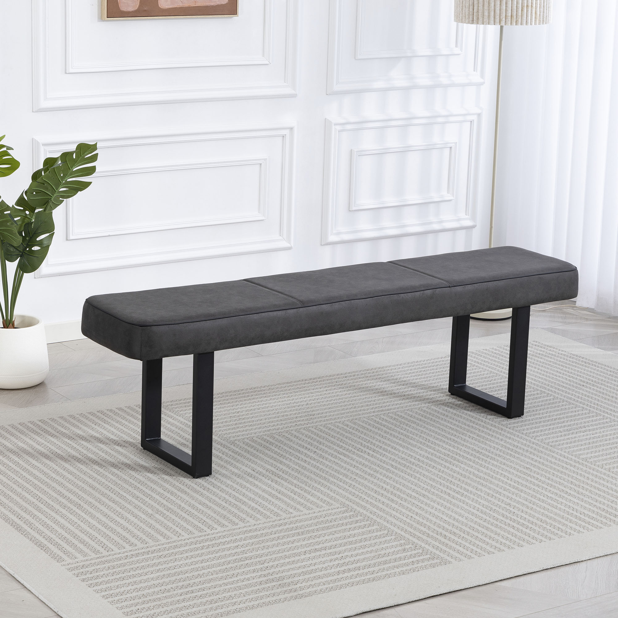 Duo Collection Sitzbank "Tara Bank" Hochwertiger Mikrofaserbezug, mit Federkern, bis 260 kg belastbar
