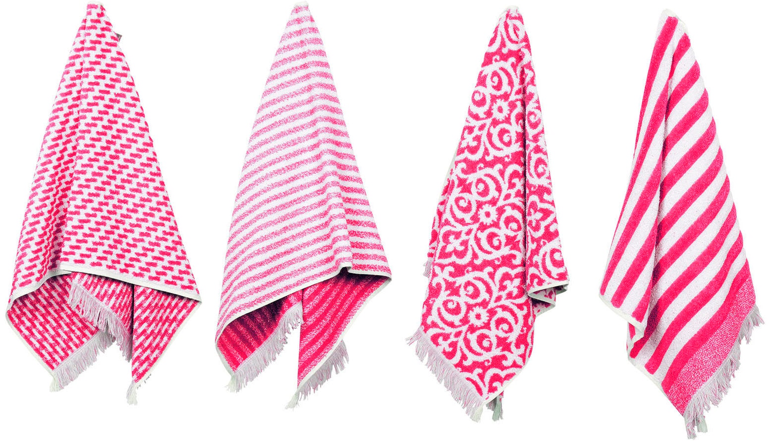 PAD Gästehandtuch »Family«, (Set, 12 St.), Made in Europe