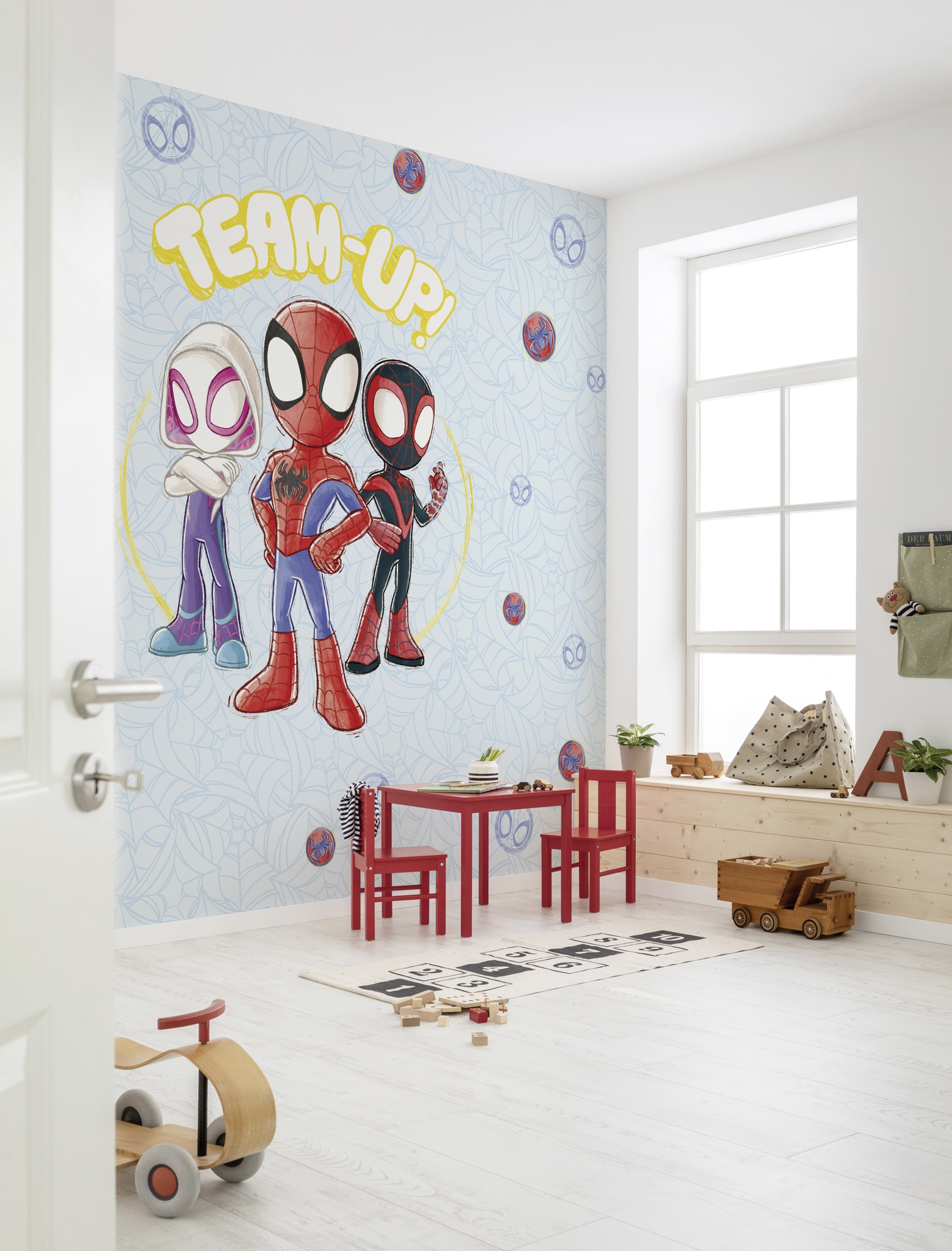 Komar Fototapete "Marvel Spidey and his Amazing Friends Team Up" Motiv bedruckt glatt