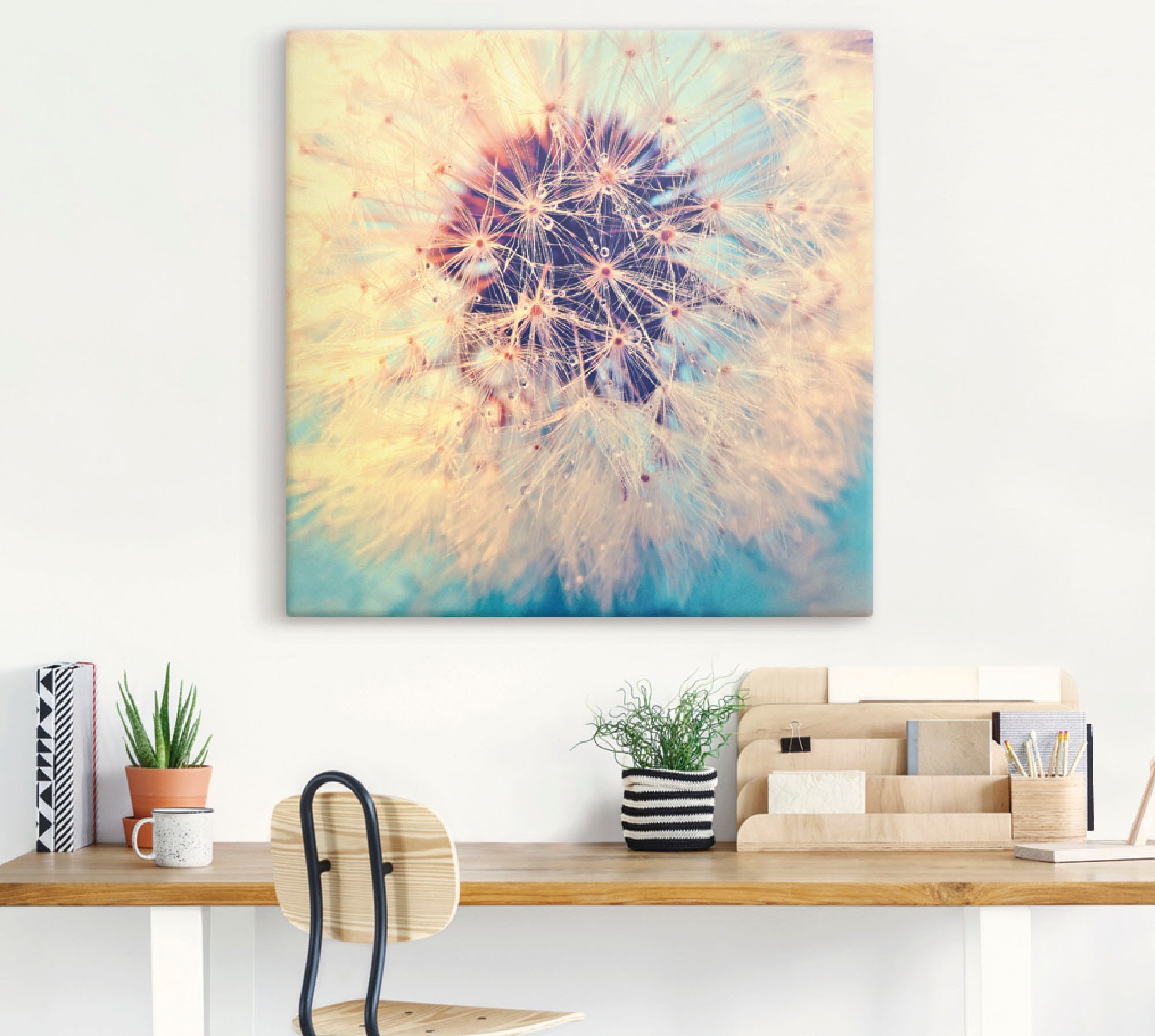 Artland Wandbild »Pusteblume ganz nah«, Blumen, (1 St.), als Alubild, Outdoorbild, Leinwandbild, Poster in verschied. Größen