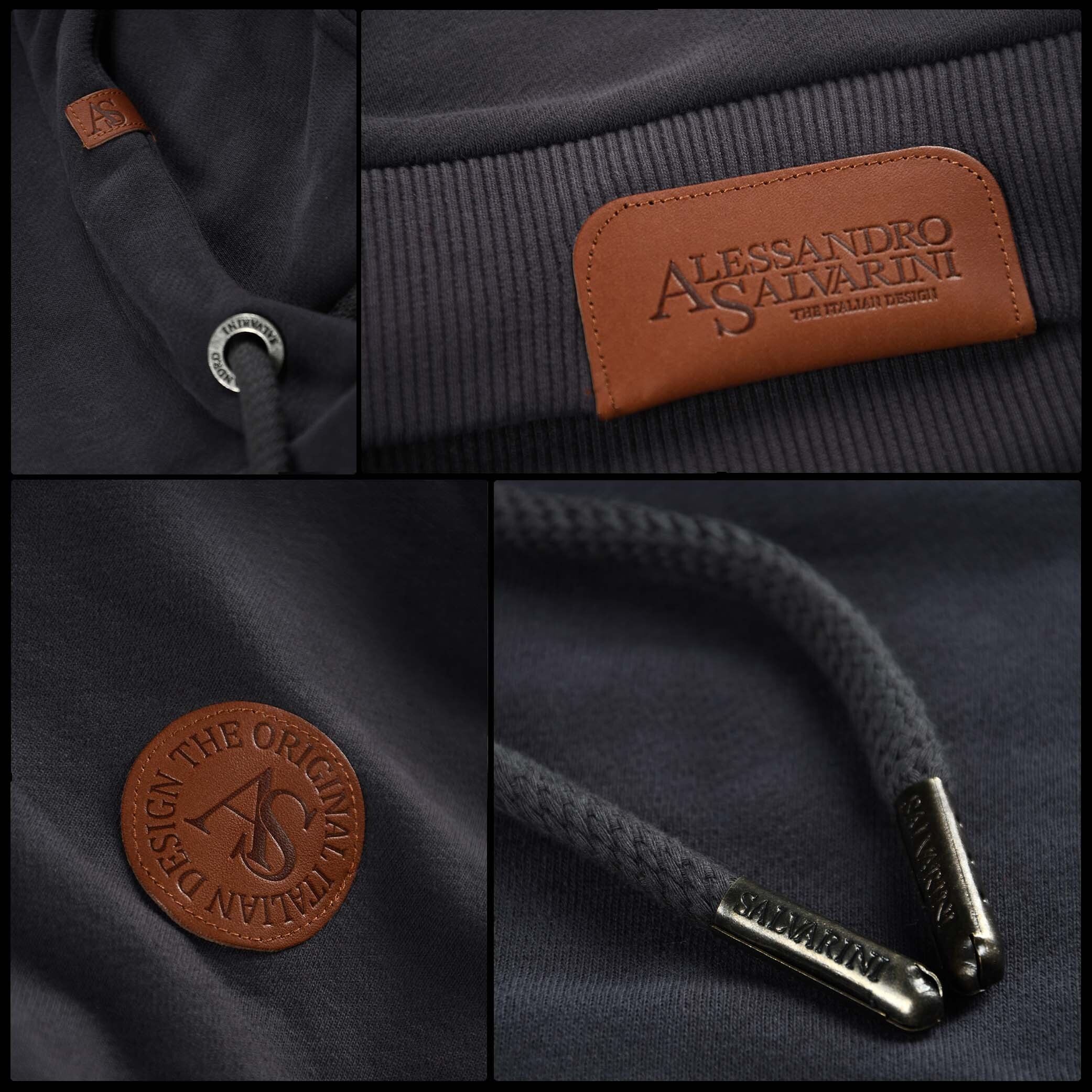 Alessandro Salvarini Kapuzenpullover »ASRemii«, Hoodie mit Kapuze