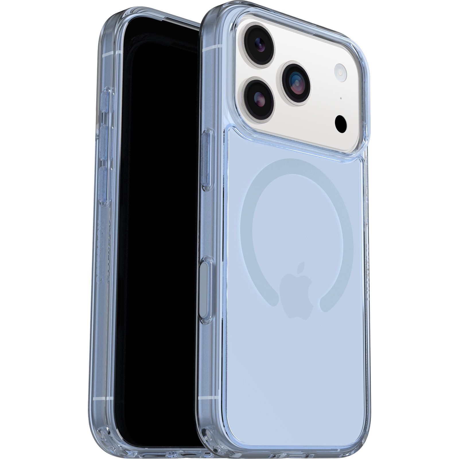 OTTERBOX Handyhülle "Symmetry Series Clear mit MagSafe für Apple iPhone 17 Pro", Apple iPhone 17 Problau, Hüllen, Backcover, Schutzhülle,