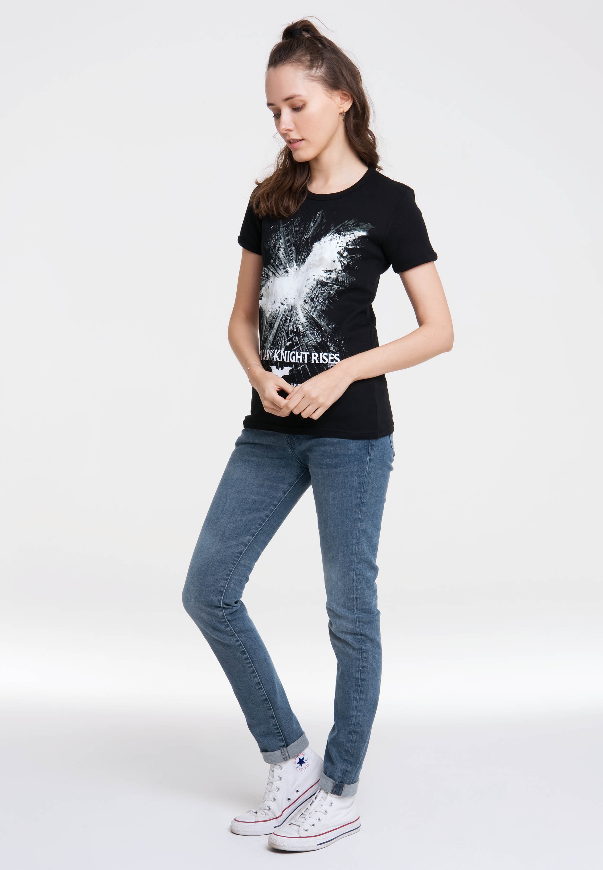 LOGOSHIRT T-Shirt »Batman – The Dark Knight Rises«, mit lizenziertem Design
