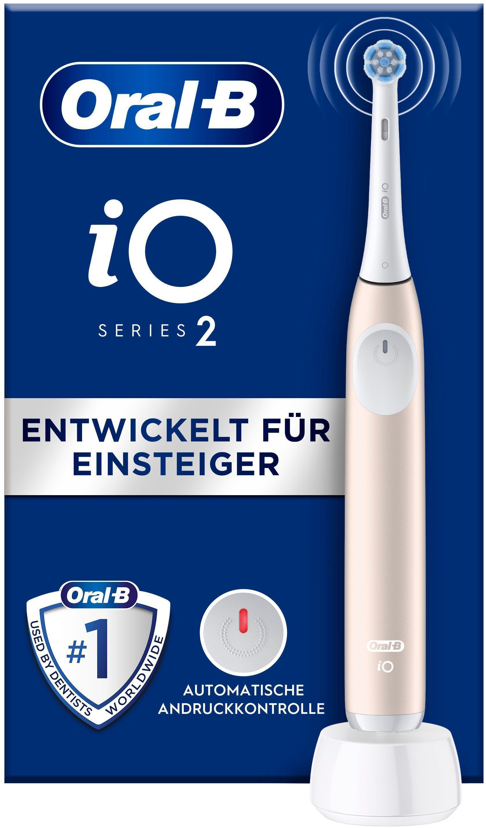 Oral-B Elektrische Zahnbürste »iO Series 2«, 1 St. Aufsteckbürsten, für die sanfte Reinigung