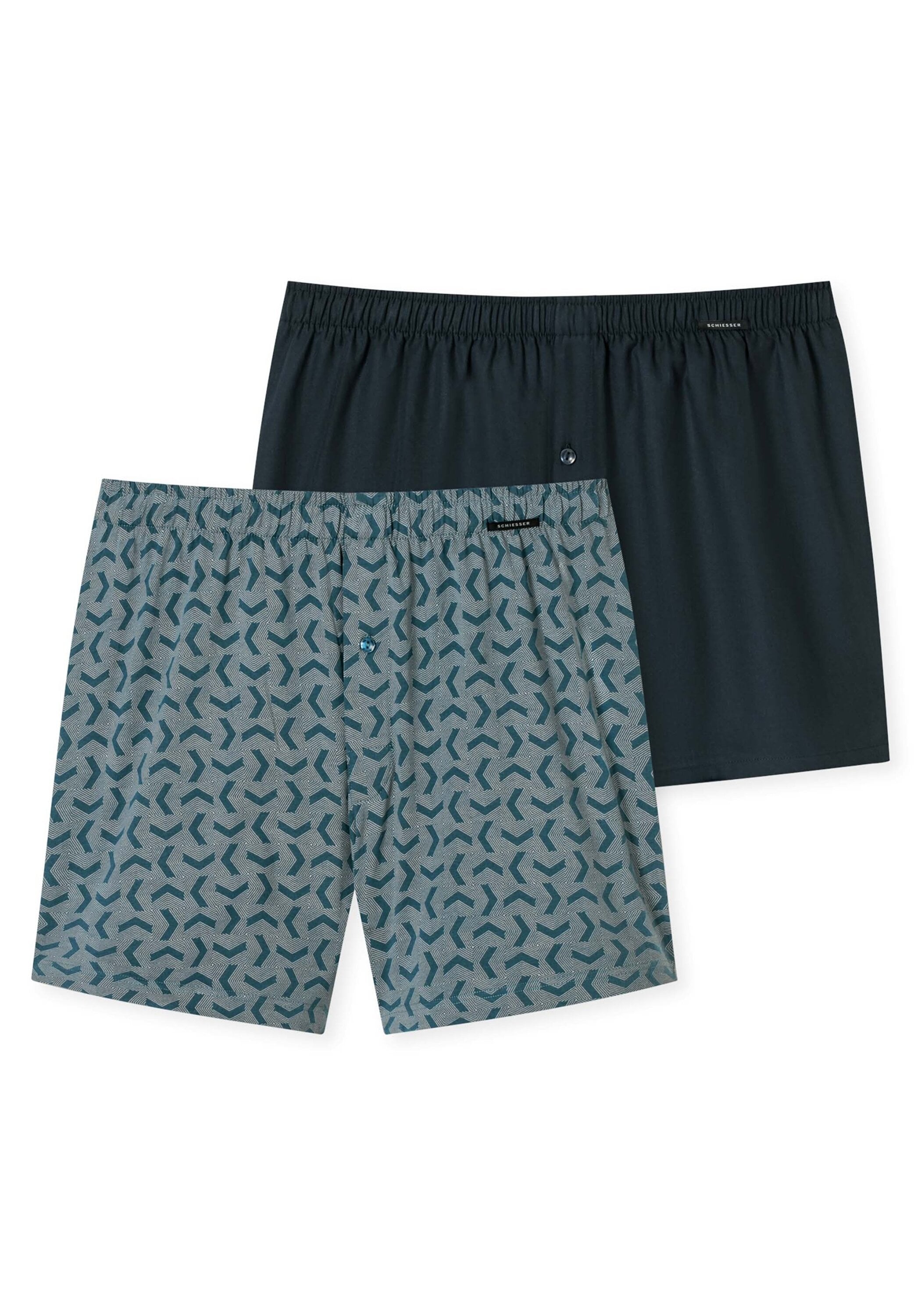 Schiesser Boxershorts "Web-Boxershorts 2er Pack"