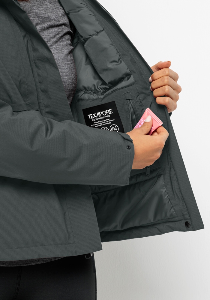 Jack Wolfskin Funktionsjacke »WANDERMOOD JKT W«, mit Kapuze