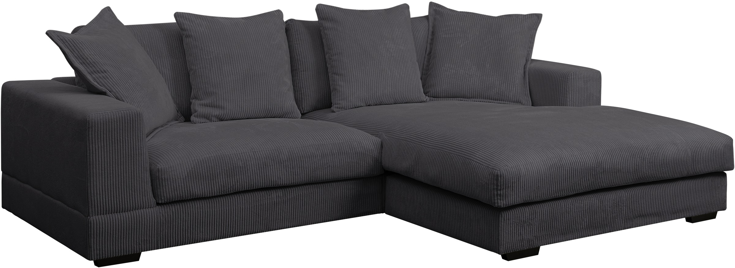 WERK2 Ecksofa »Eldorado L-Form«, Design Ecksofa, besonders weicher Sitzkomfort, extra breite Ottomane