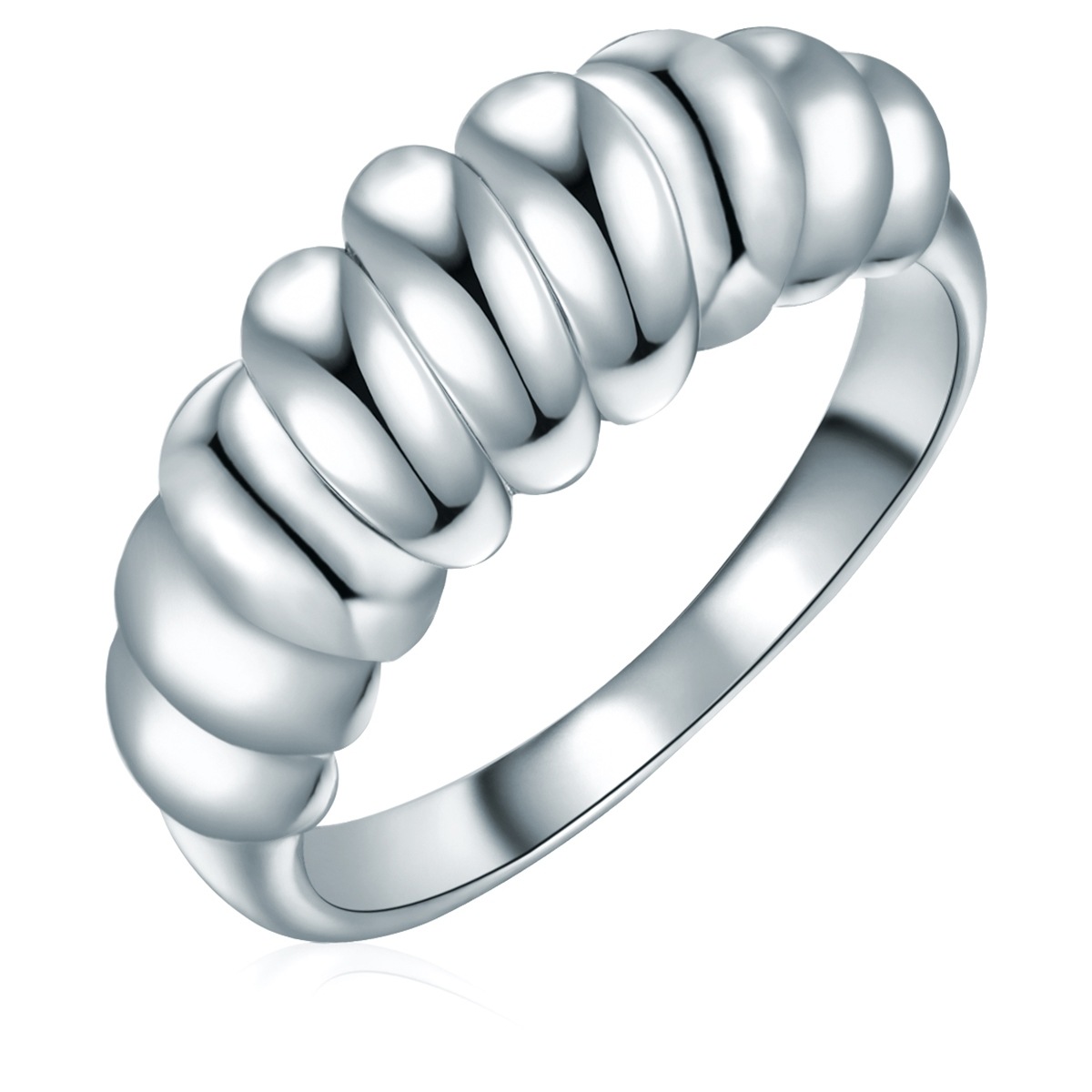 Lulu & Jane AV170 Band Ring Silver Size 52