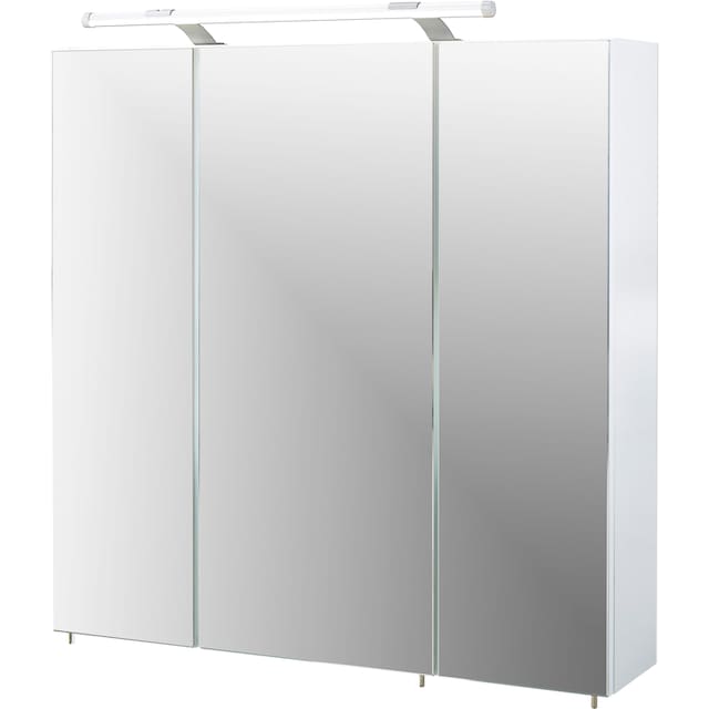 Schildmeyer Spiegelschrank »Dorina«, Breite 70 cm, 3-türig, LED-Beleuchtung,  Schalter-/Steckdosenbox bestellen | BAUR