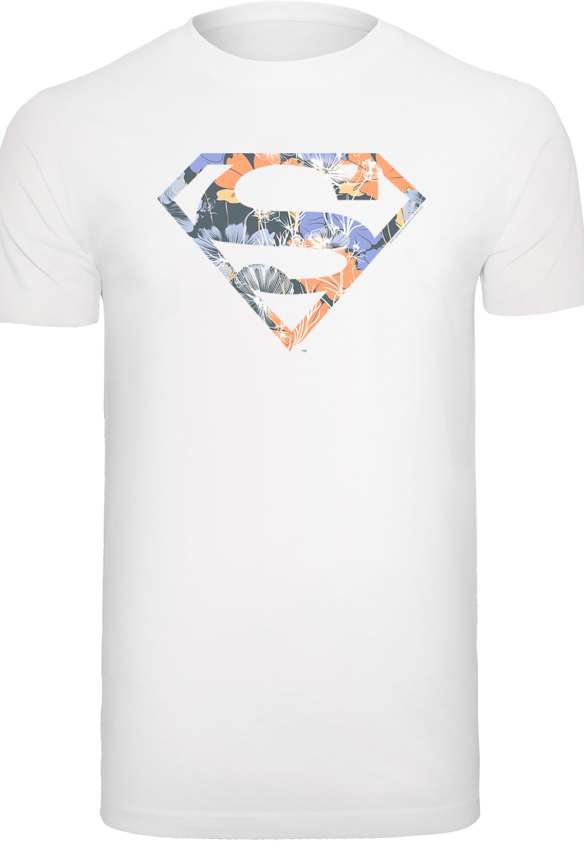 F4NT4STIC T-Shirt »T-Shirt DC Comics Superman Floral Logo Superheld«, Herren,Premium Merch,Regular-Fit,Basic,Bedruckt