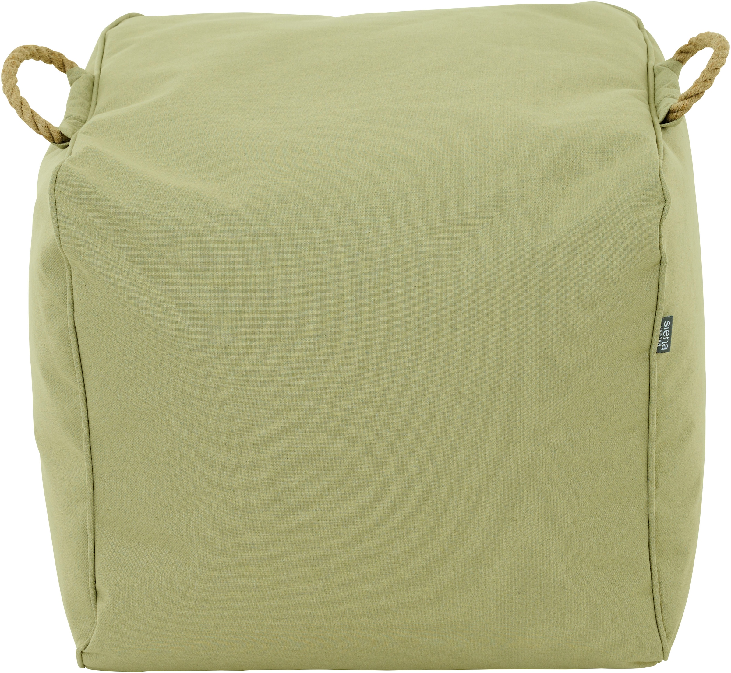 Siena Garden Sitzhocker »Integral Hocker 46 x 48 x 46 cm, Farbe pistache« Meliert, Bezug aus 100% Polyester, PE-beschichtet