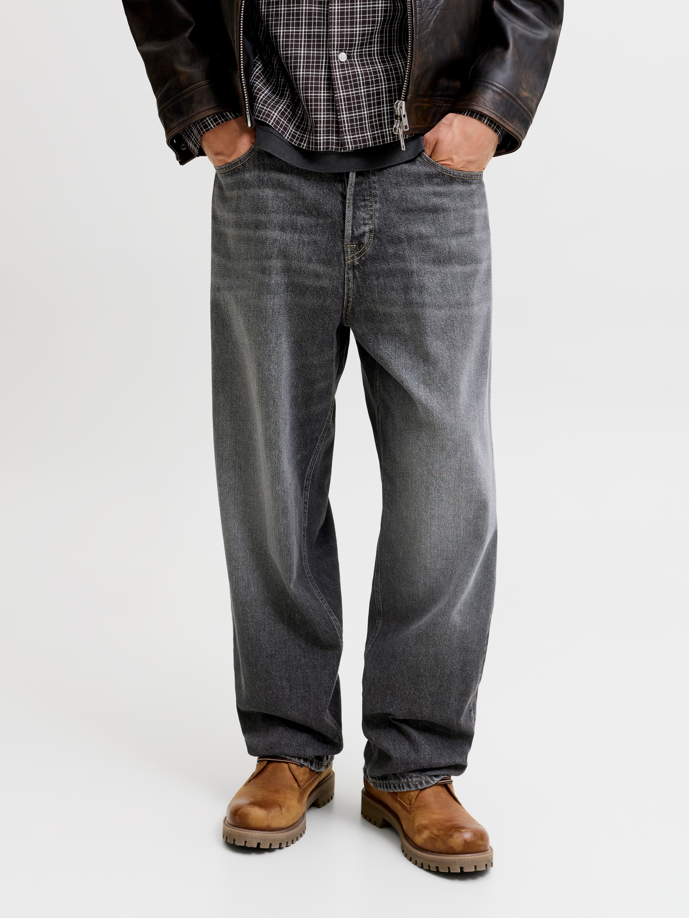 Jack & Jones Relax-fit-Jeans "JJIALEX JJCREW SQ 063" Baumwolle, relaxed fit