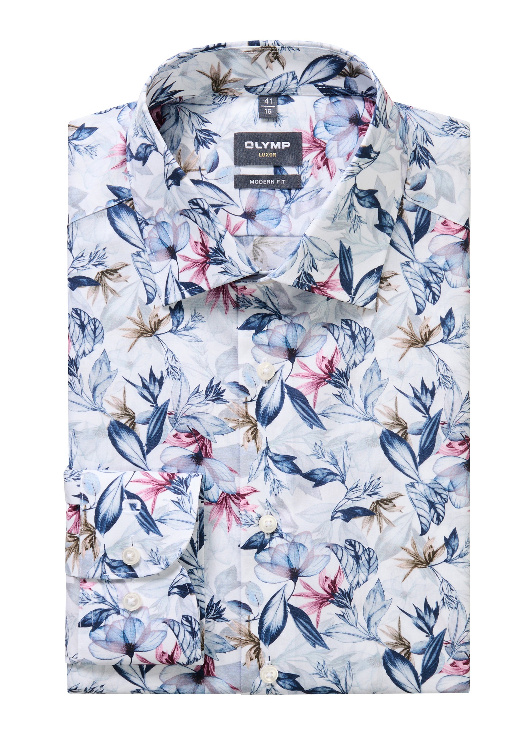 OLYMP Businesshemd »OLYMP Luxor, modern fit, New Kent mit extra langem Arm«