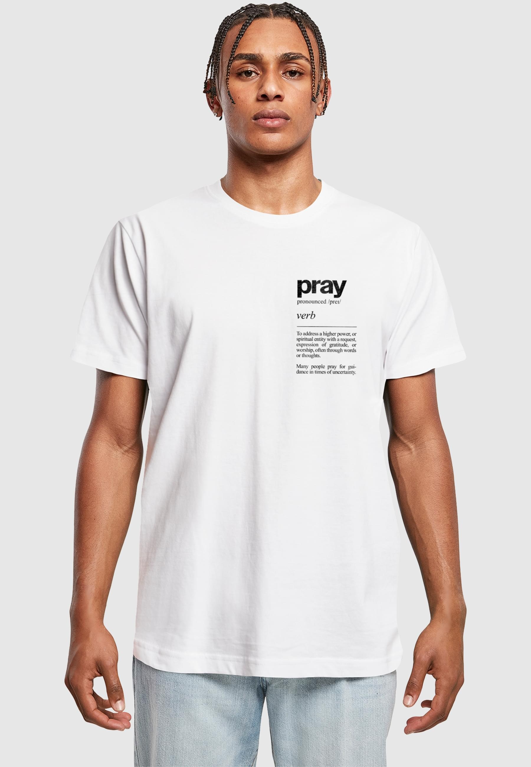 Thumbnail - MisterTee T-Shirt "MisterTee Herren Pray Definition Tee" 1 Stk.