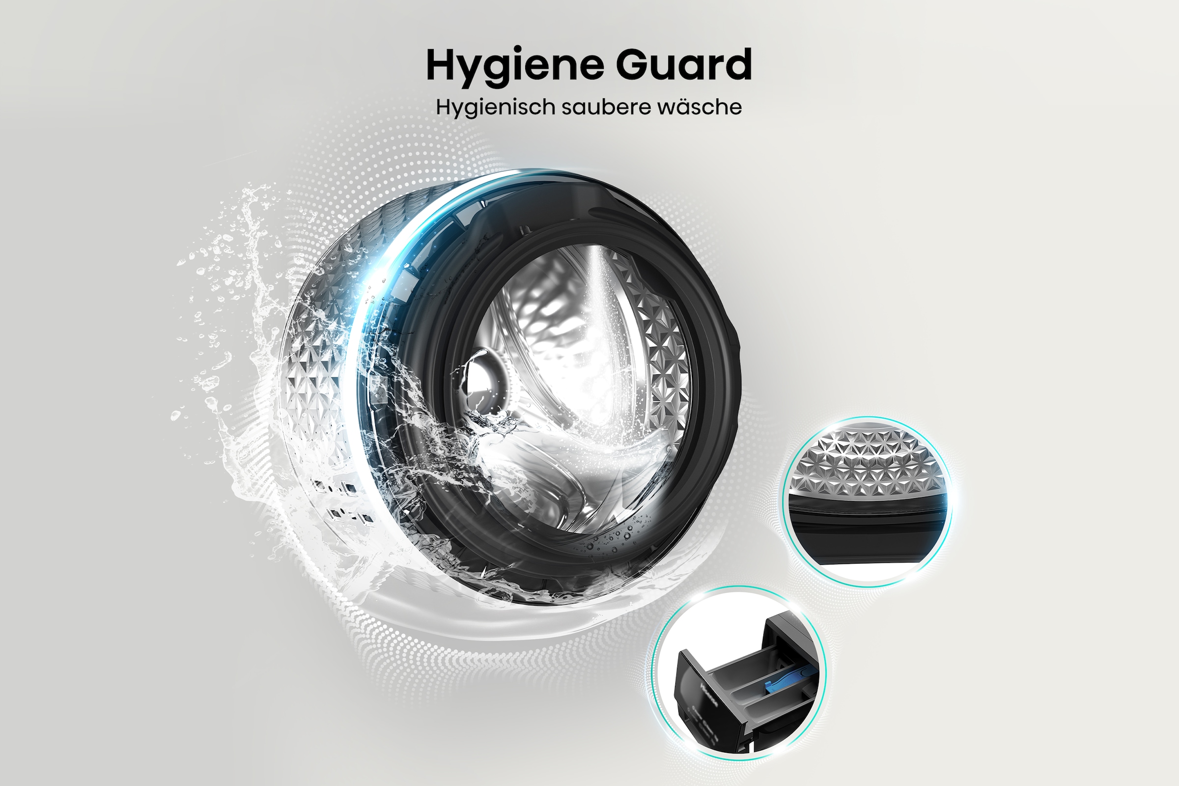 Hisense Waschtrockner »WD3S8043BW3«