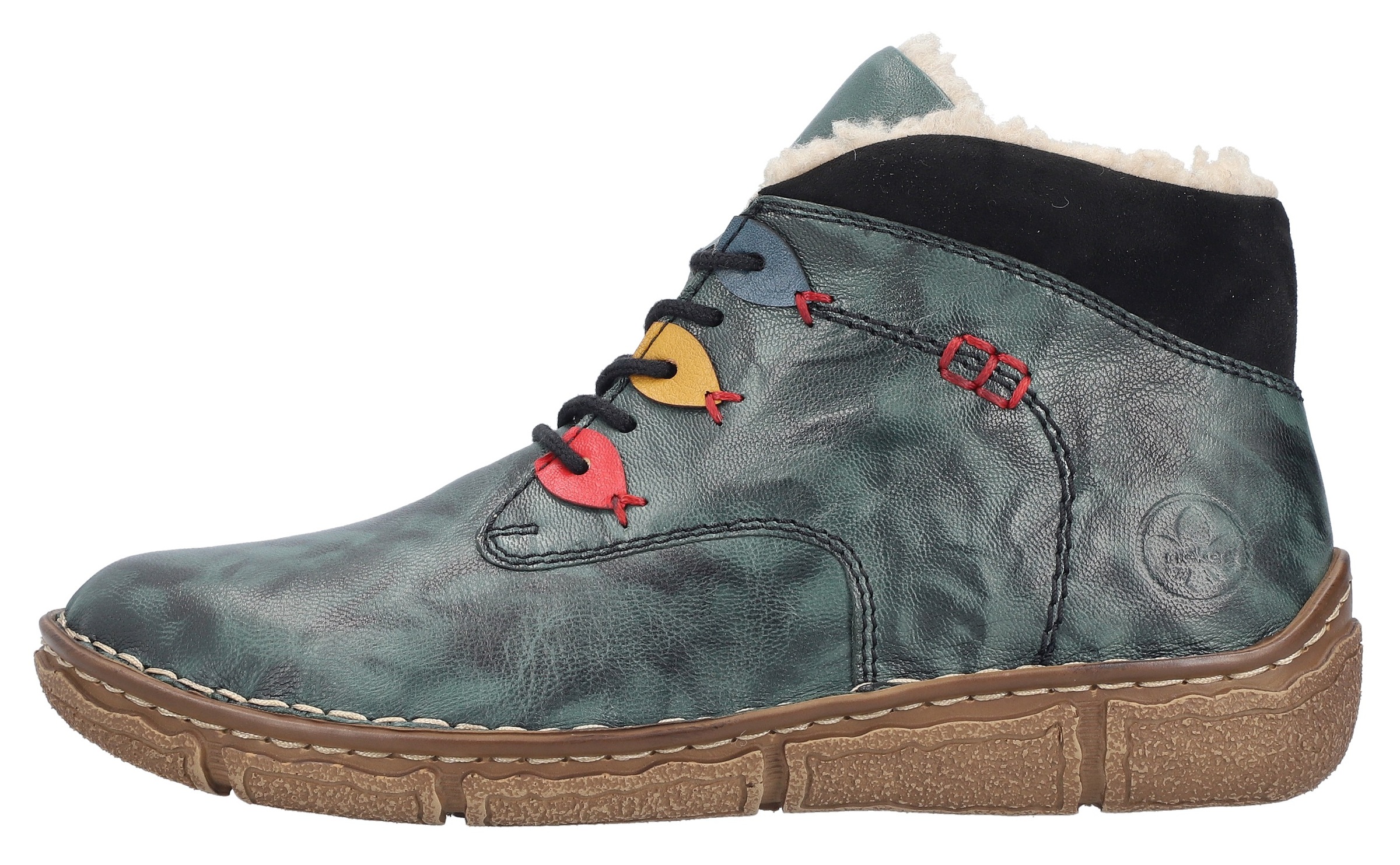 Rieker Winterboots, Schnürboots, Stiefelette mit gepolstertem Schaftrand