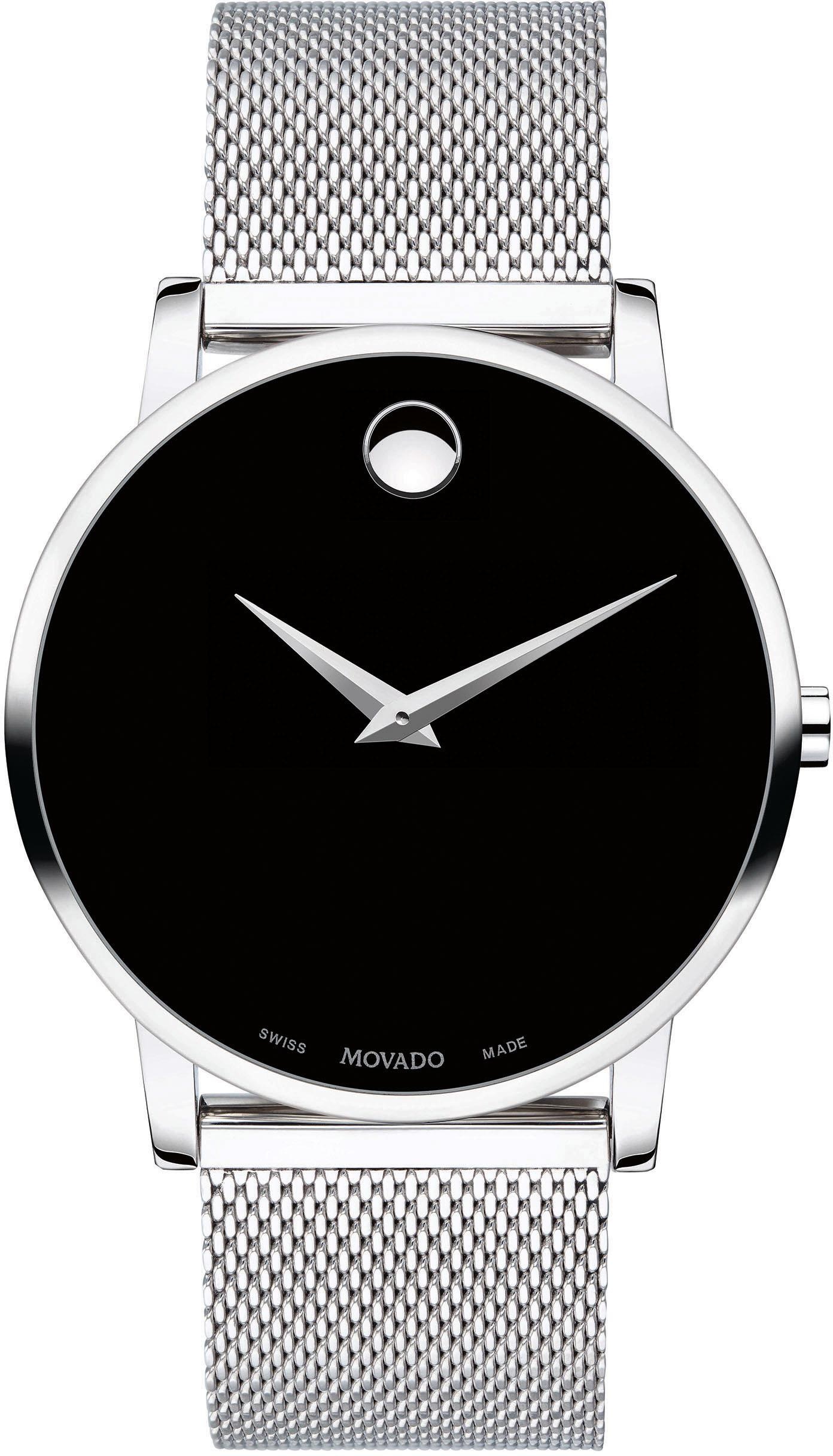 MOVADO Schweizer Uhr »MUSEUM, 607219«, Quarzuhr, Armbanduhr, Herrenuhr, Damenuhr, Swiss Made