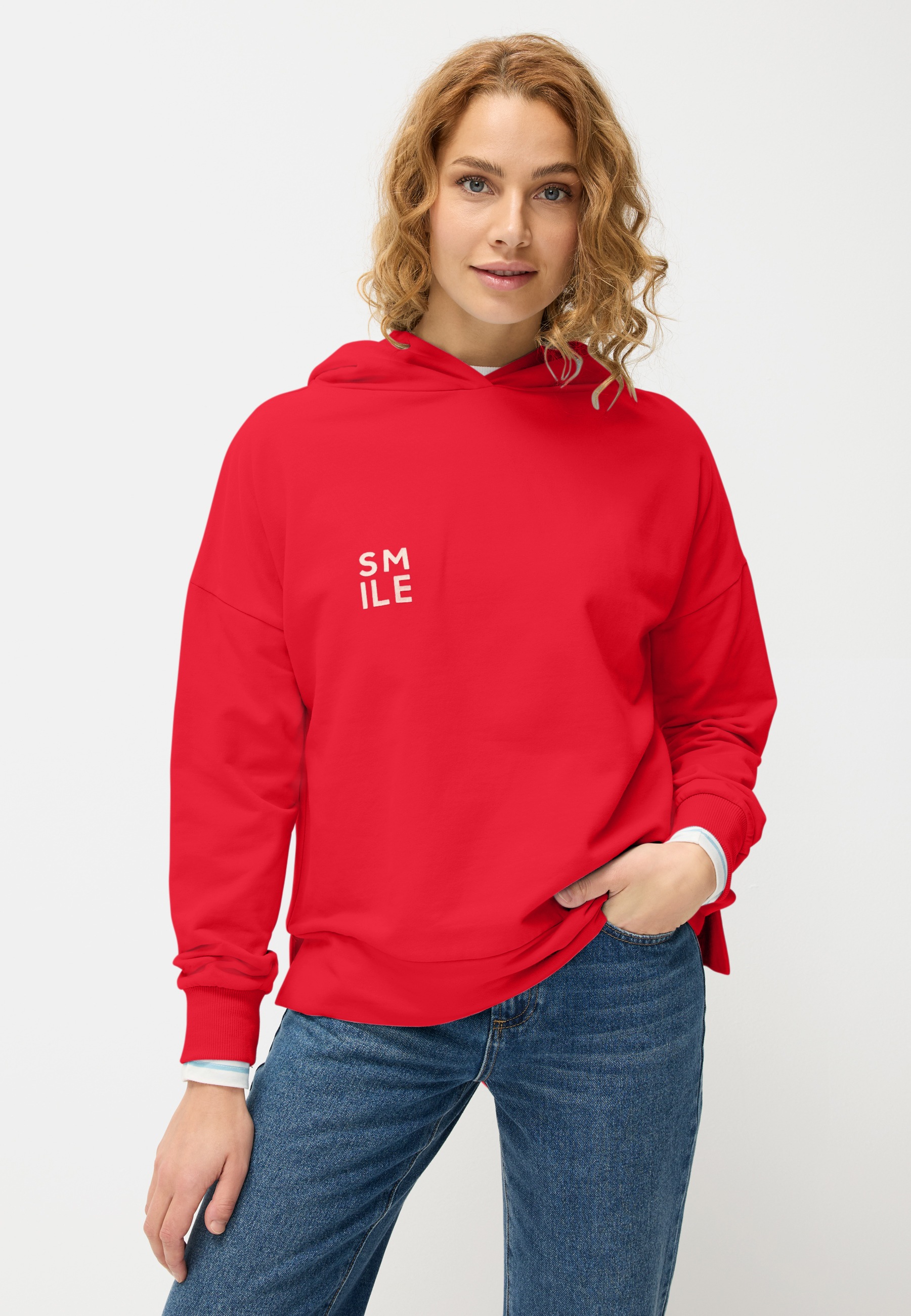 LASCANA Damen Kapuzensweatshirt, lila, Gr. 44, bedruckt, unifarben, Sweatware, Obermaterial: 95% Baumwolle, 5% Elasthan, Sweatshirts, mit Rückenprint