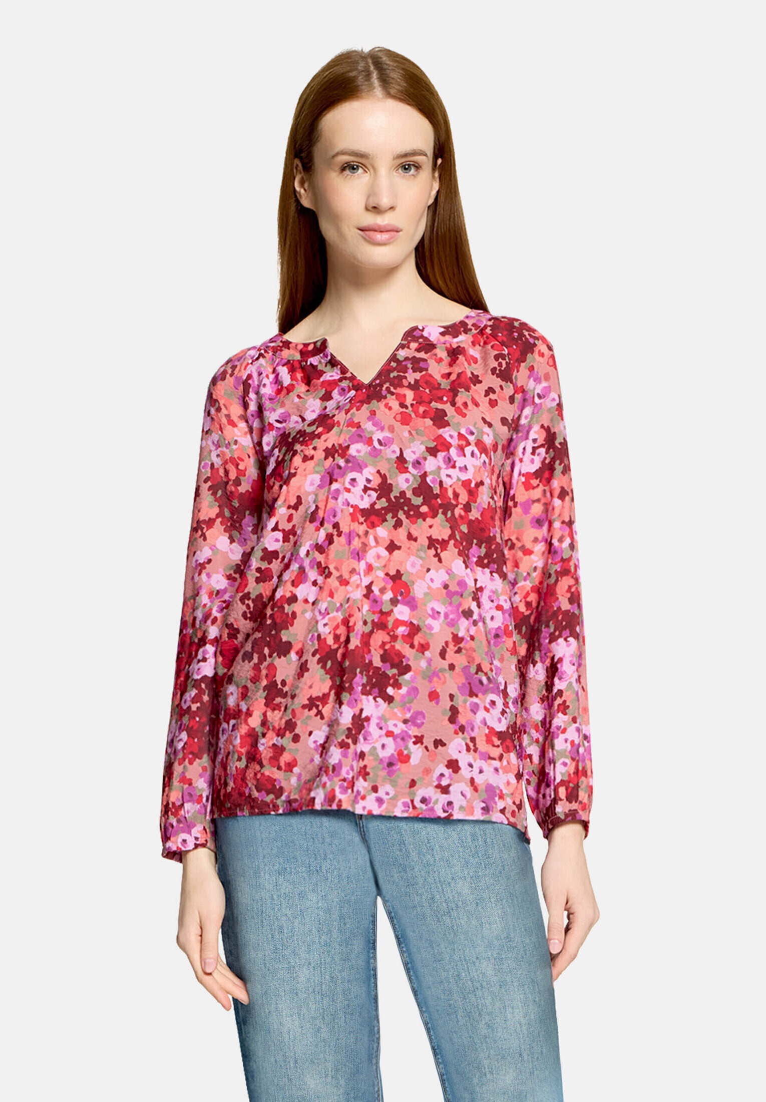 Cartoon Shirtbluse »Damen mit Raffung«
