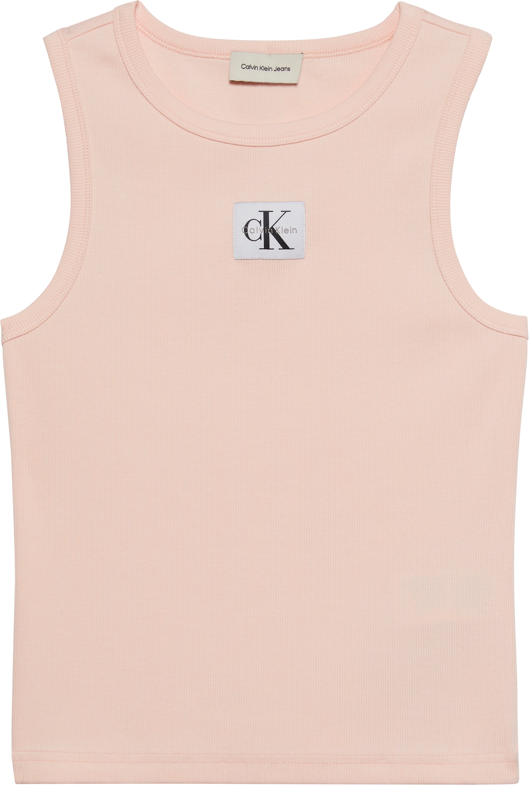 Calvin Klein Jeans Tanktop »A - WVN LBL 2X2 CTTN«, Mit Rundhalsausschnitt