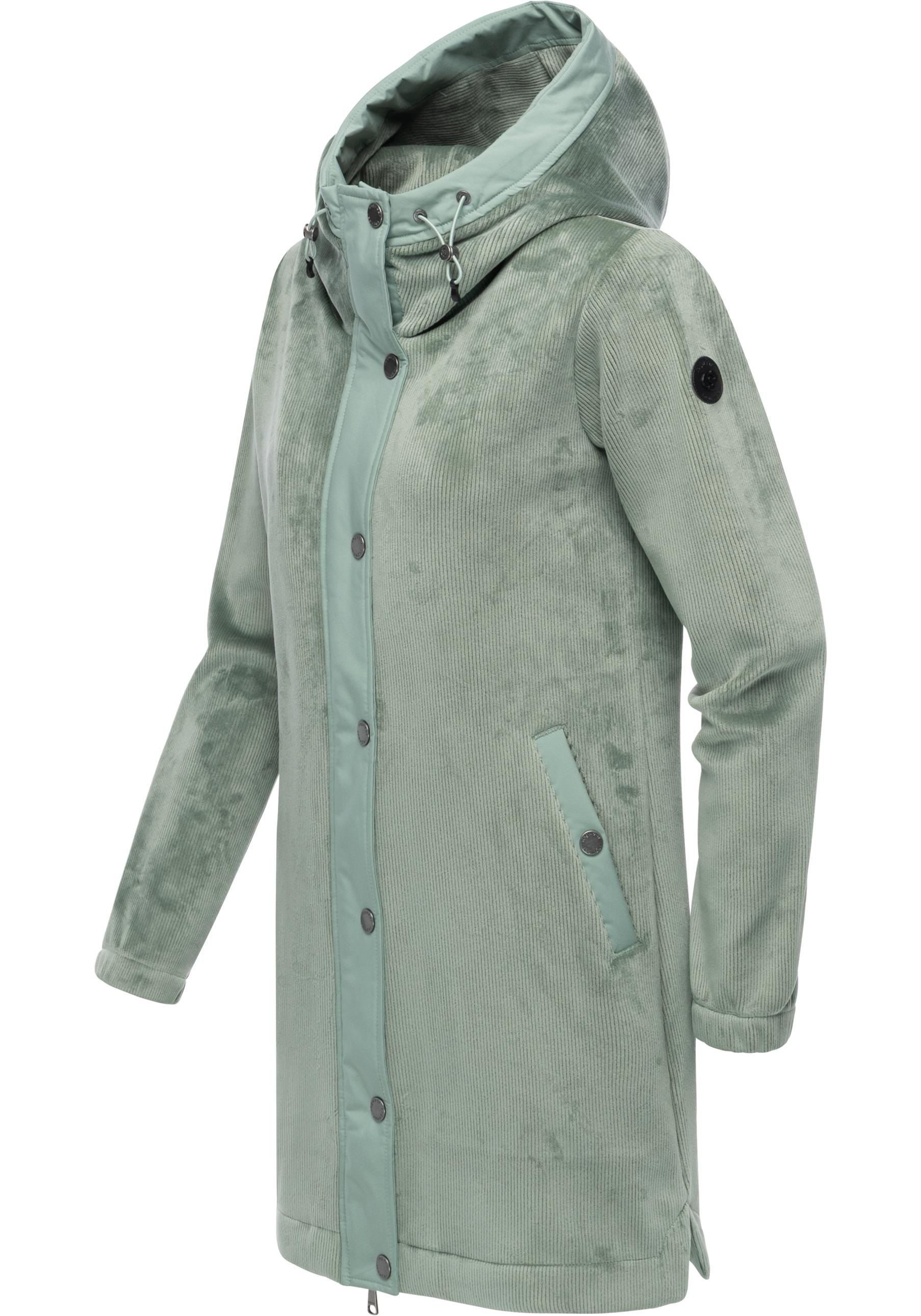 Ragwear Kurzmantel "Cousy Bonded YOUMODO" Weicher Damen Rippstrick-Mantel m günstig online kaufen