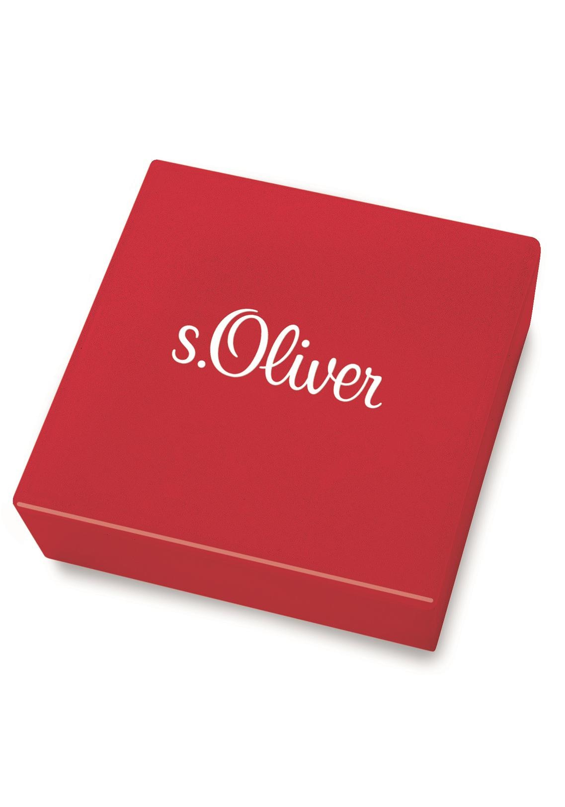 Edelstahl Anhänger aus s.Oliver bestellen + Leder BAUR mit online Junior »Halskette | Kette 2024225«, Kreuz,