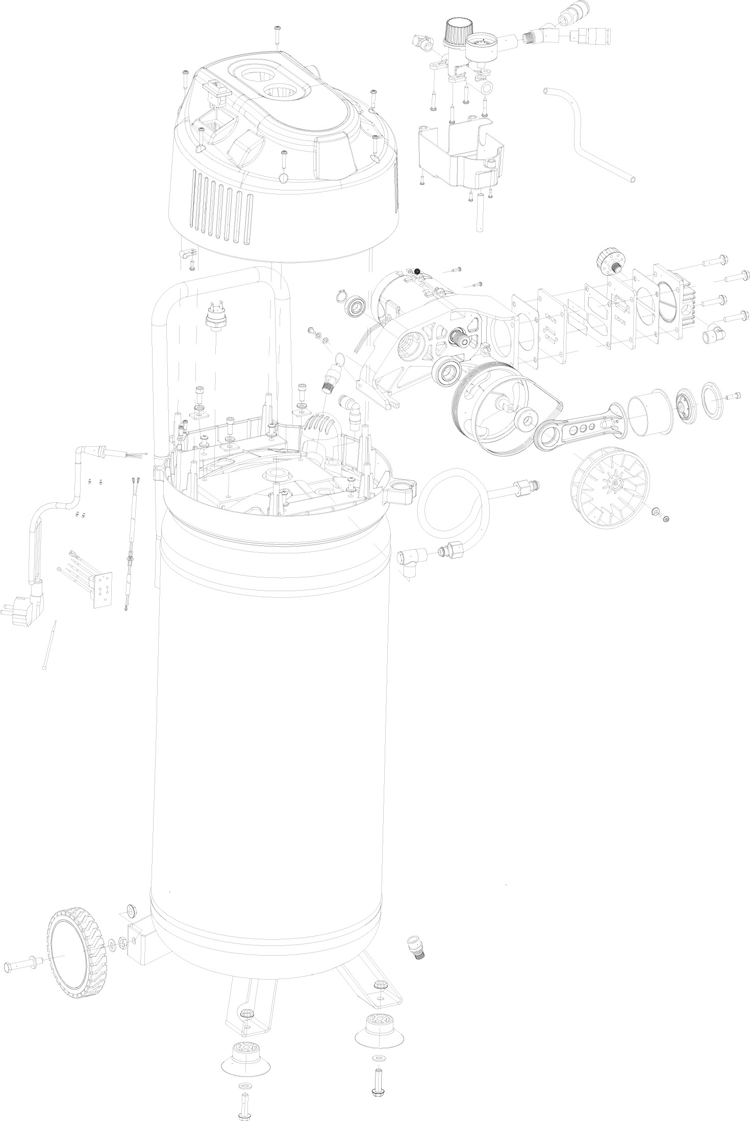 ROWI Kompressor »DKP 1500/50/3 OF Vertical Air« online bestellen | BAUR