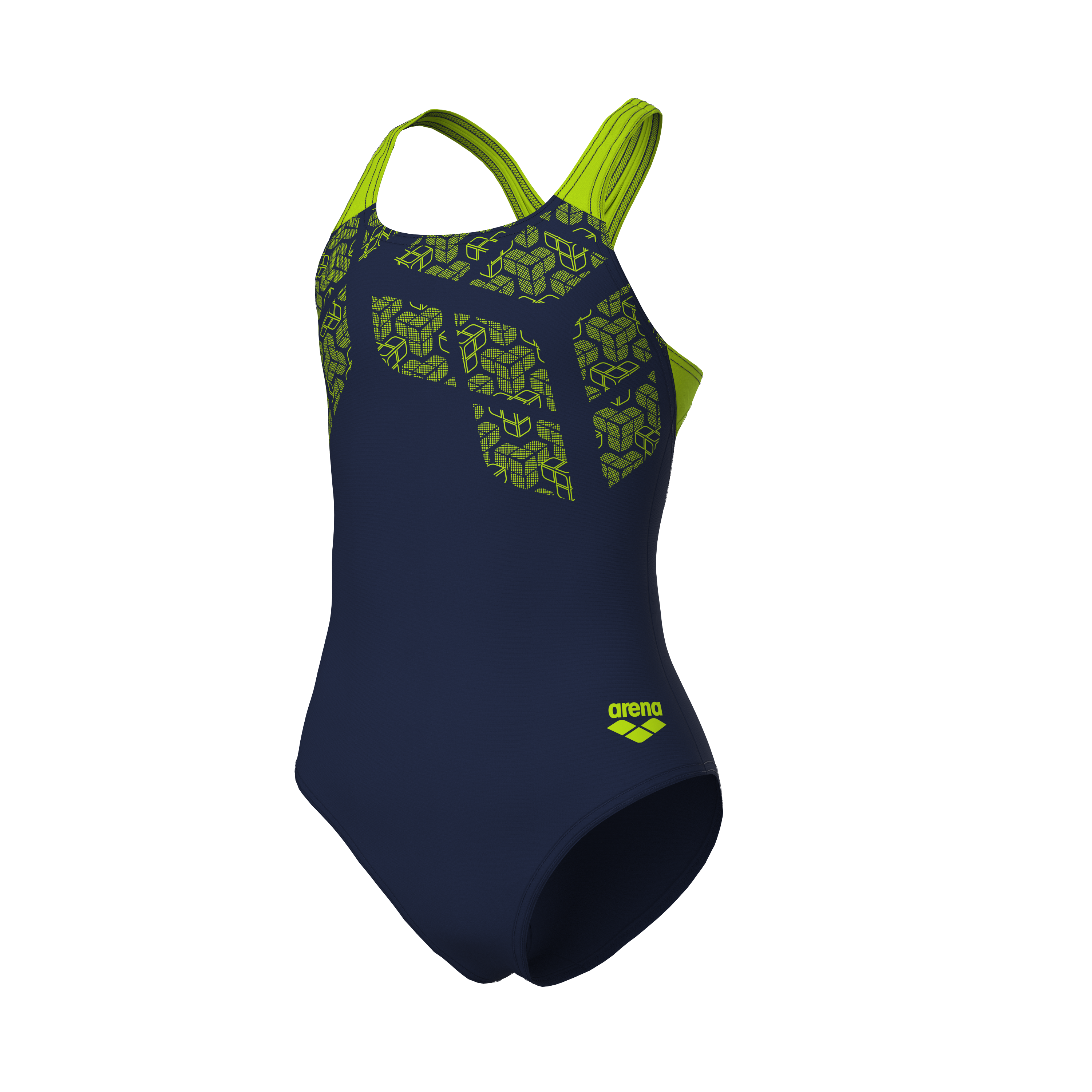 Arena Badeanzug "G ARENA KIKKO SWIMSUIT SWIM PRO BACK" mit integriertem UV-Schutz UPF50+, chlor- und salzwasserbeständig