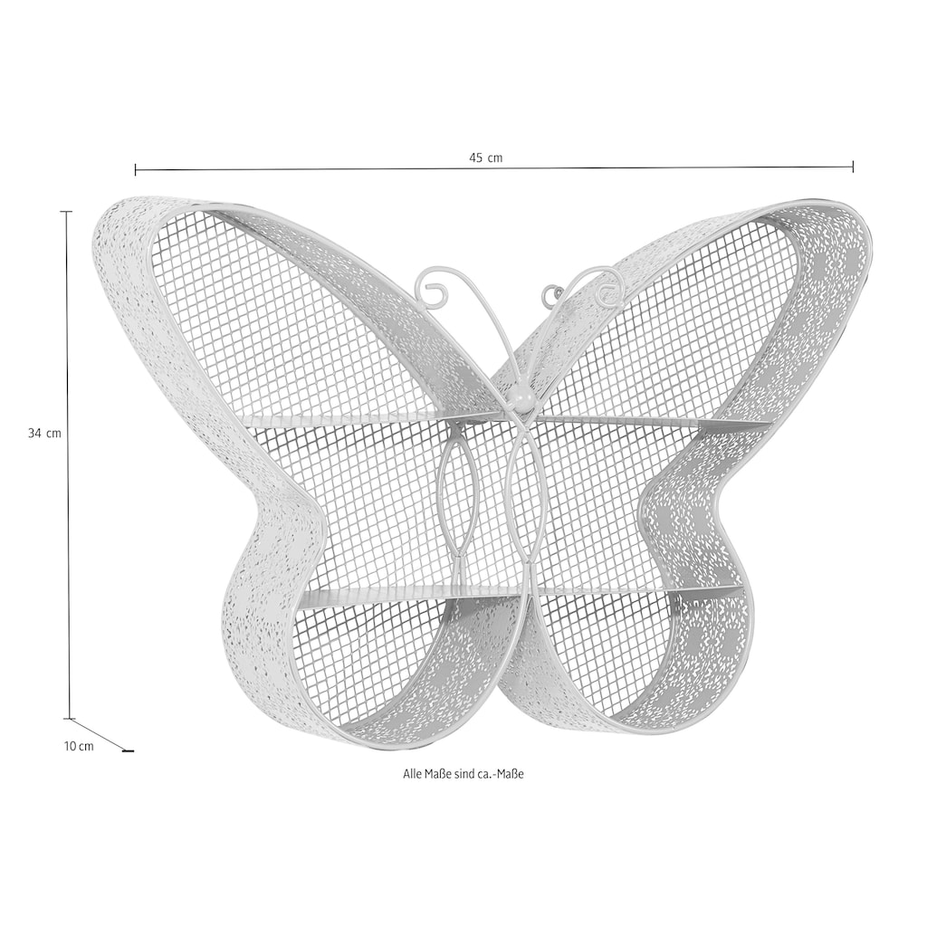 pajoma Deko-Wandregal »Schmetterling«