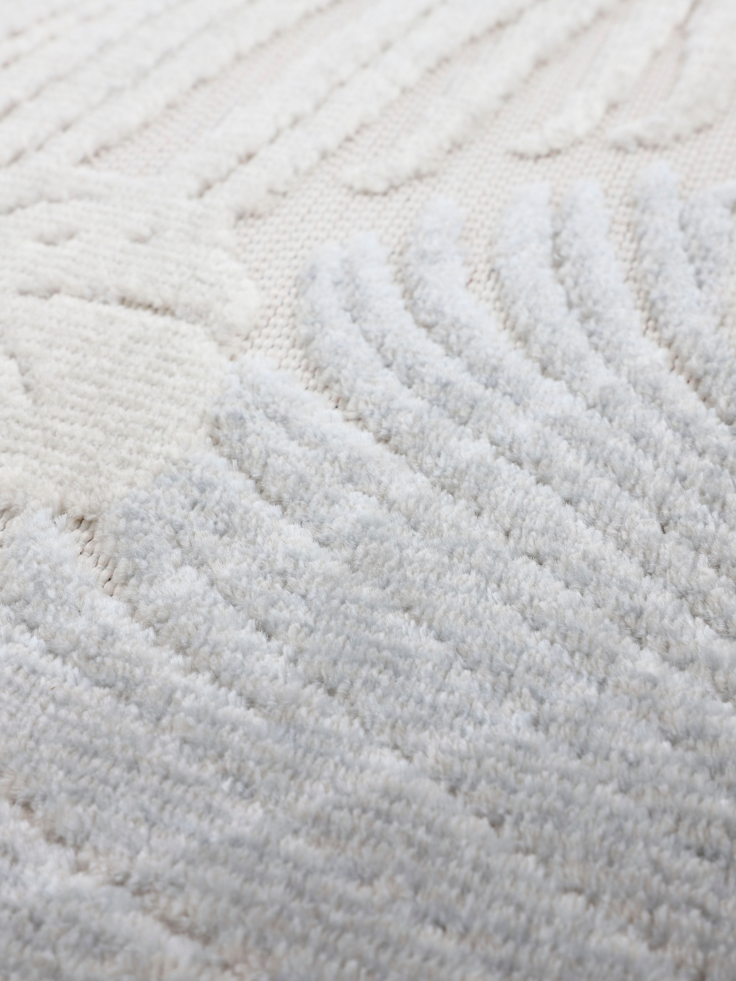 carpetfine Teppich »Deja 104«, rechteckig, 4 mm Höhe, robustes Flachgewebe, Floral Palmenblätter, In- und Outdoor, Läufer