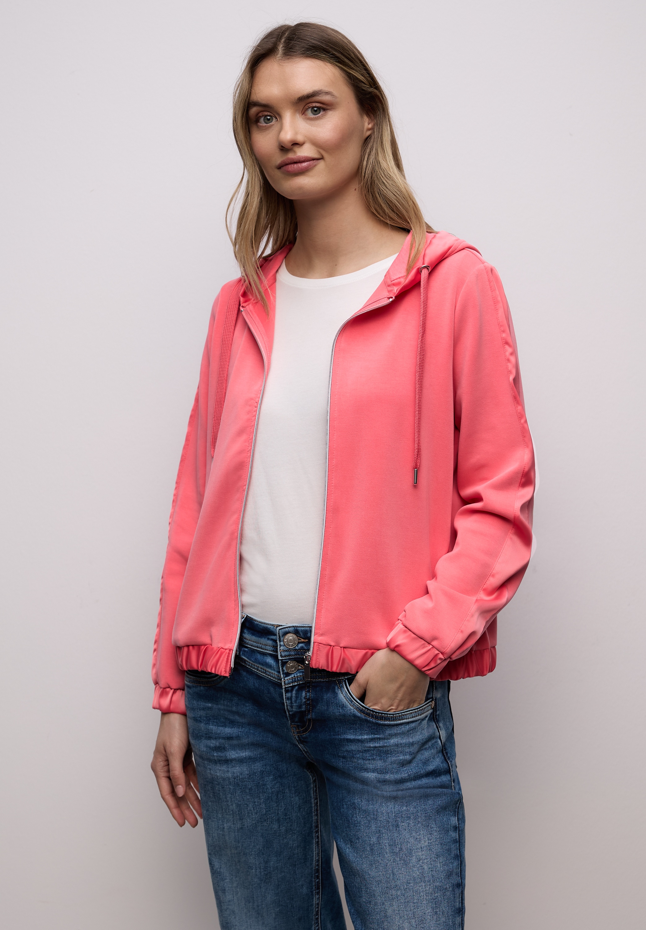 STREET ONE Cardigan mit Silk Look günstig online kaufen