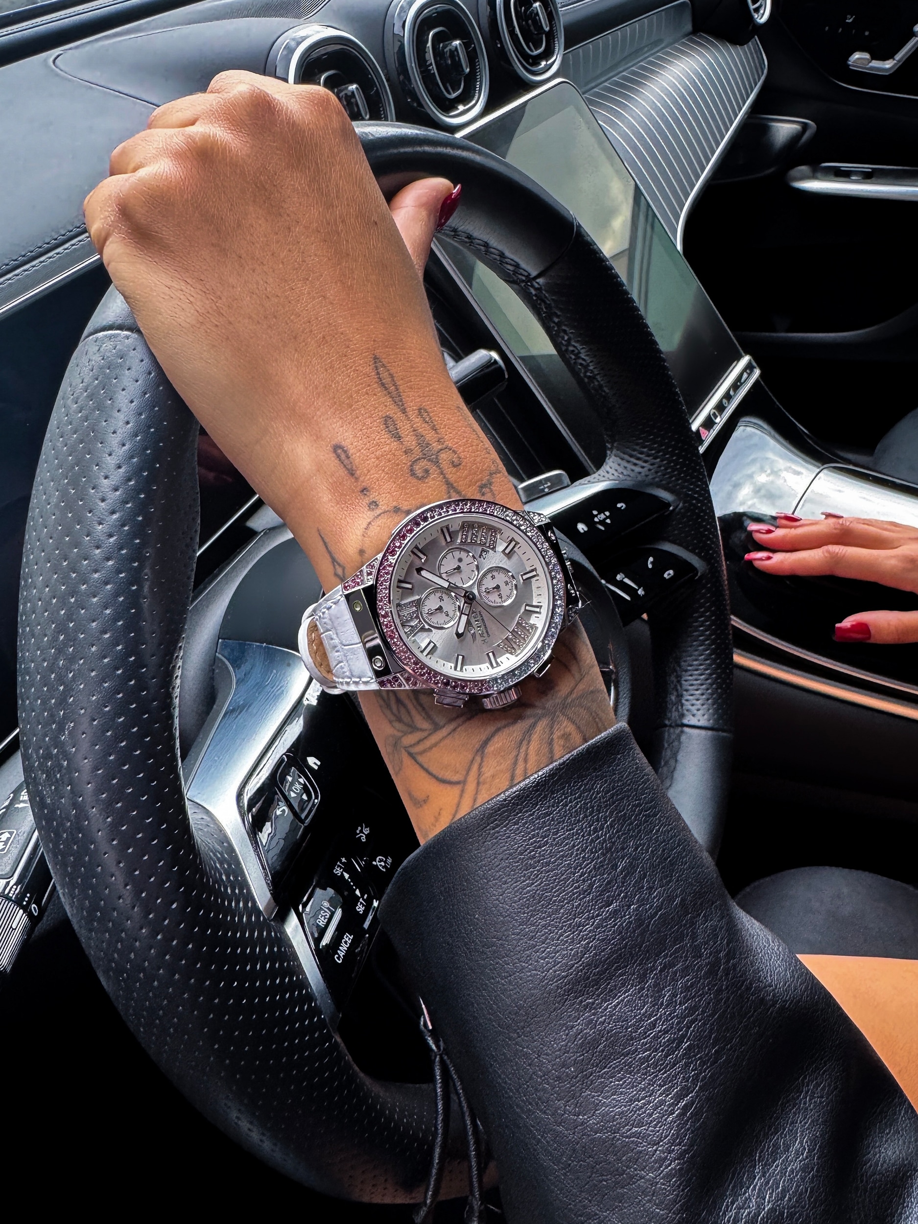 HAEMMER GERMANY Chronograph »EMINENT« Quarzuhr, Armbanduhr, Damenuhr, analog, Tag, Stoppfunktion