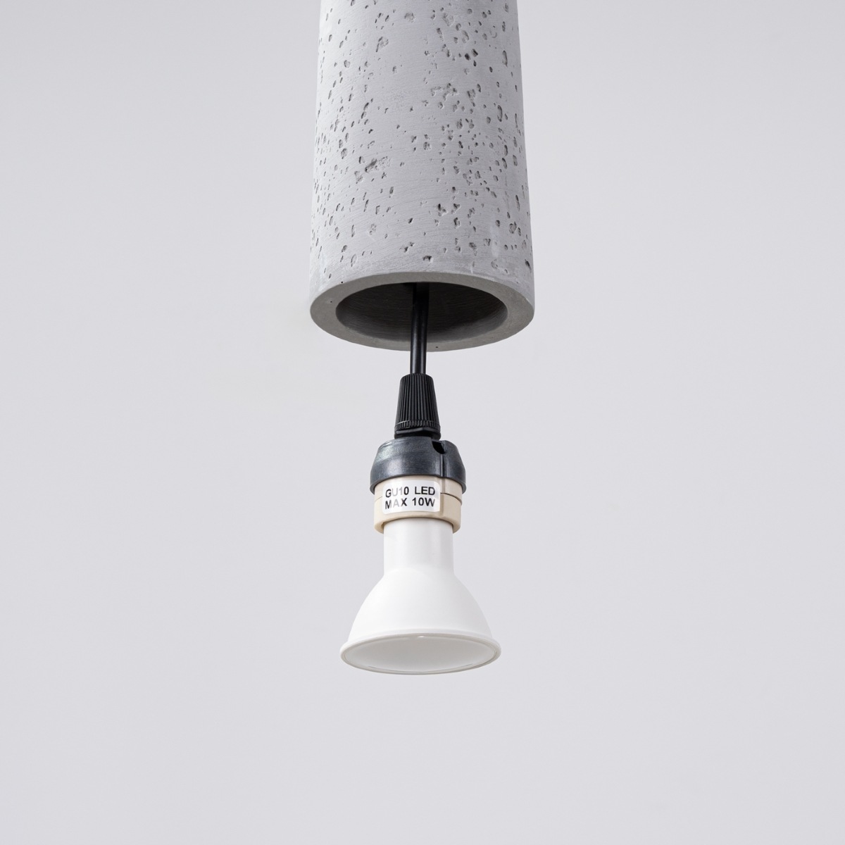 SOLLUX lighting Pendelleuchte »Pendelleuchte ELECTRA Beton«, 1 flammig, Leuchtmittel GU10 | ohne Leuchtmittel, Lichter aus