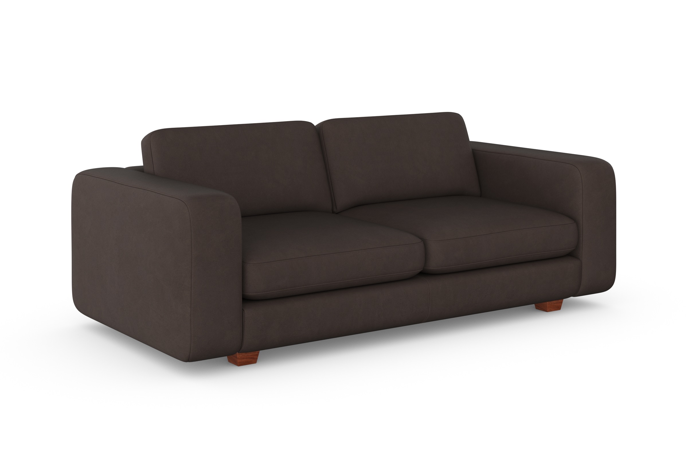 machalke® 2,5-Sitzer »valentino«, mit breiten Armlehnen, Füße Walnuss, Breite 191 cm