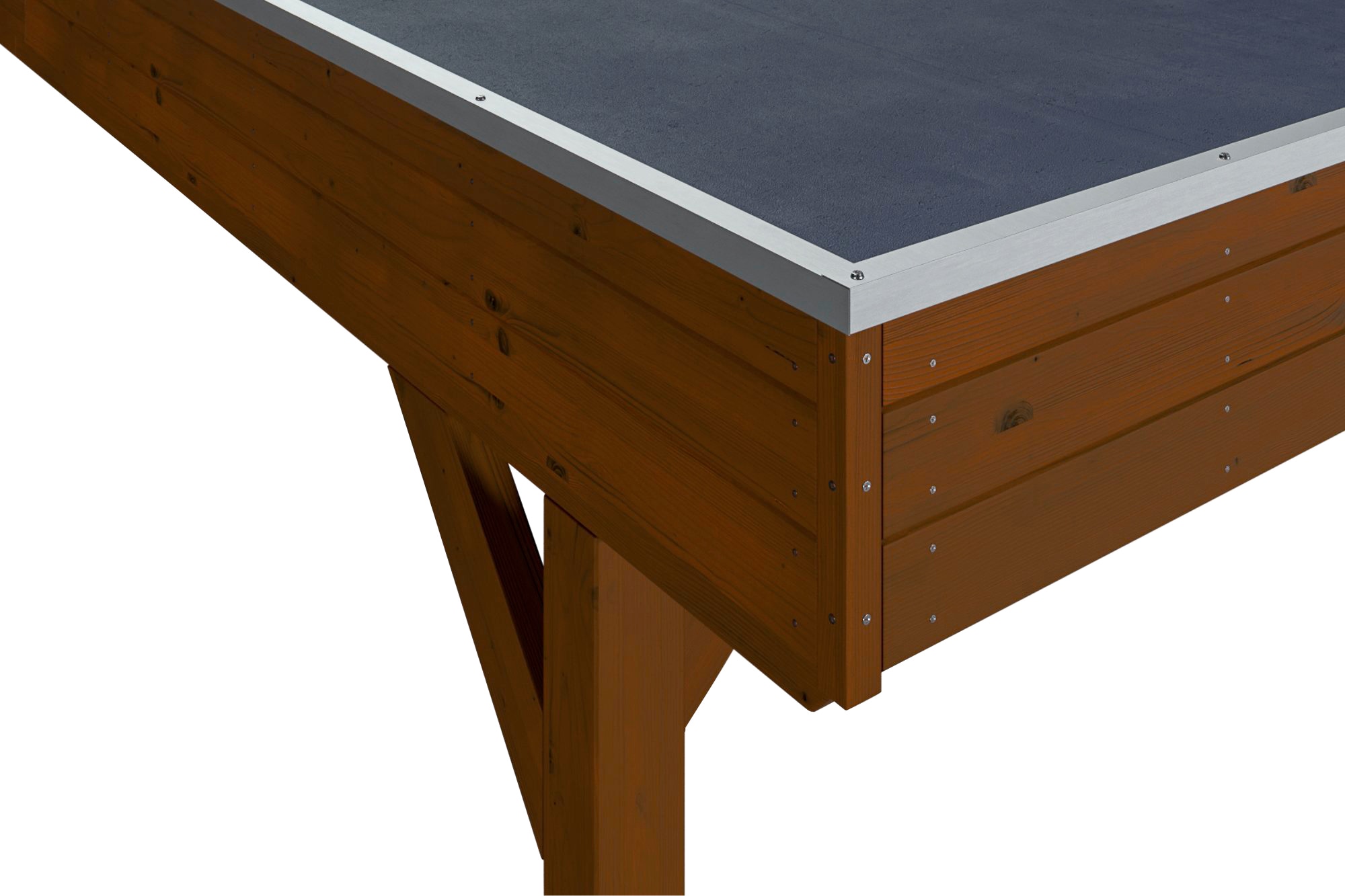 Skanholz Doppelcarport »Grunewald«, braun, mit EPDM-Dach