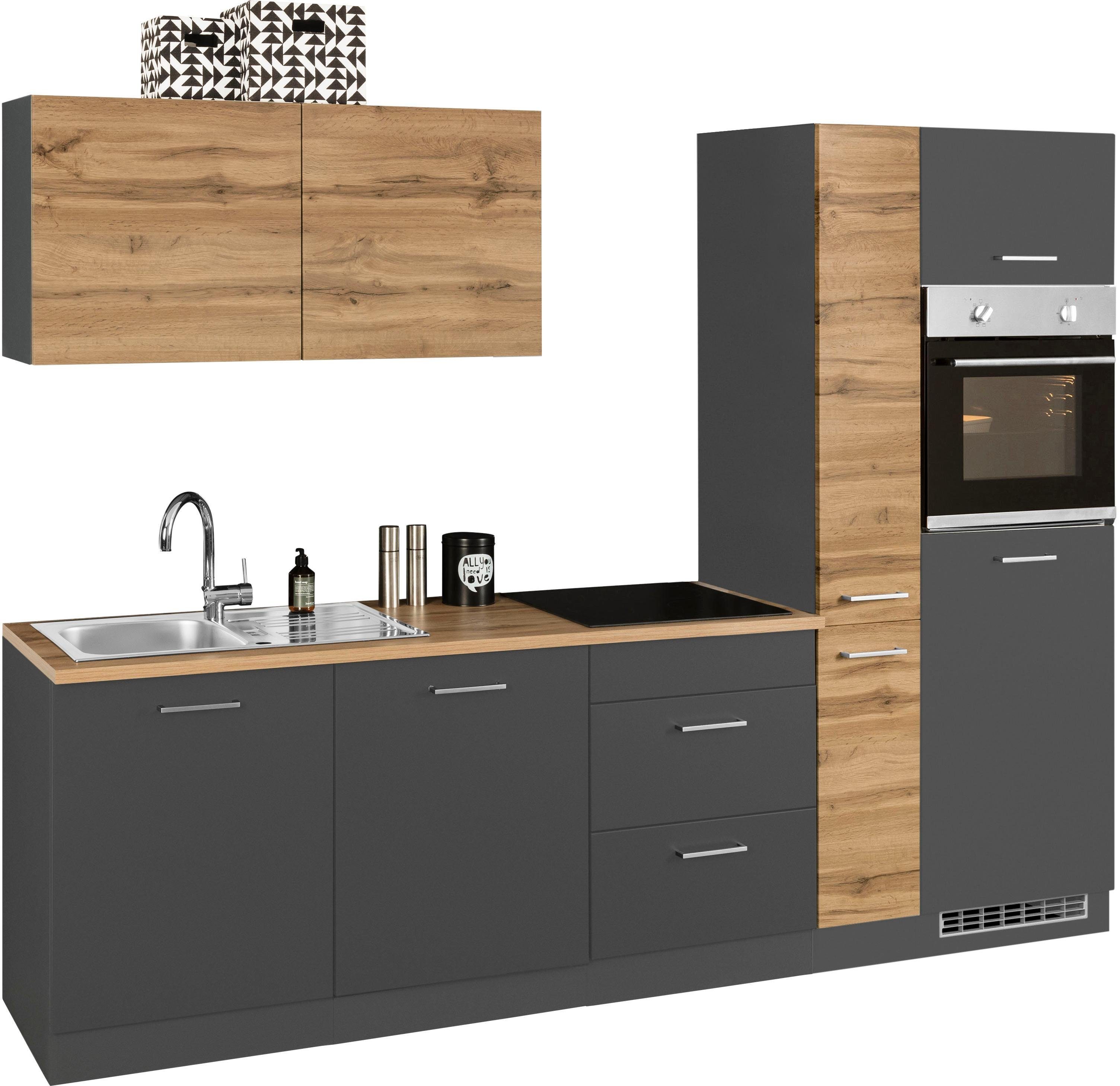 Thumbnail - KOCHSTATION Küchenzeile "KS-Kehl", ohne E-Geräte, Breite 270 cm, für Kühlschrank und Geschirrspüler