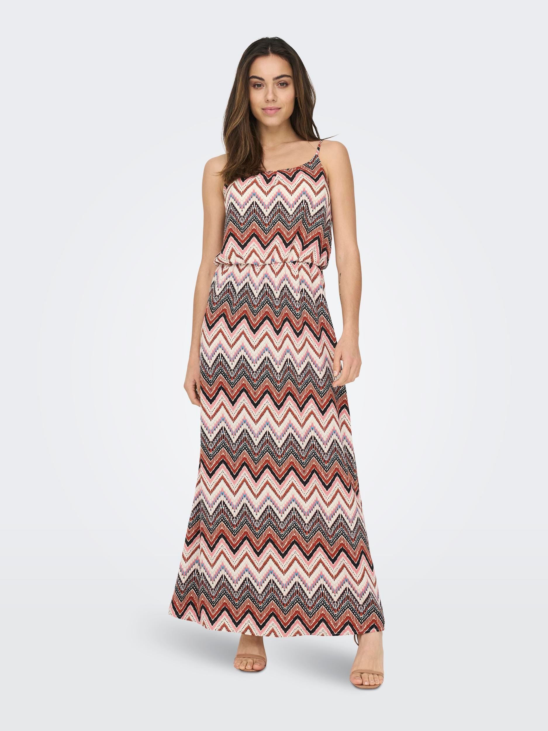 ONLY "ONLWINNER S/L MAXI DRESS NOOS PTM" Materialmix, regular fit günstig online kaufen