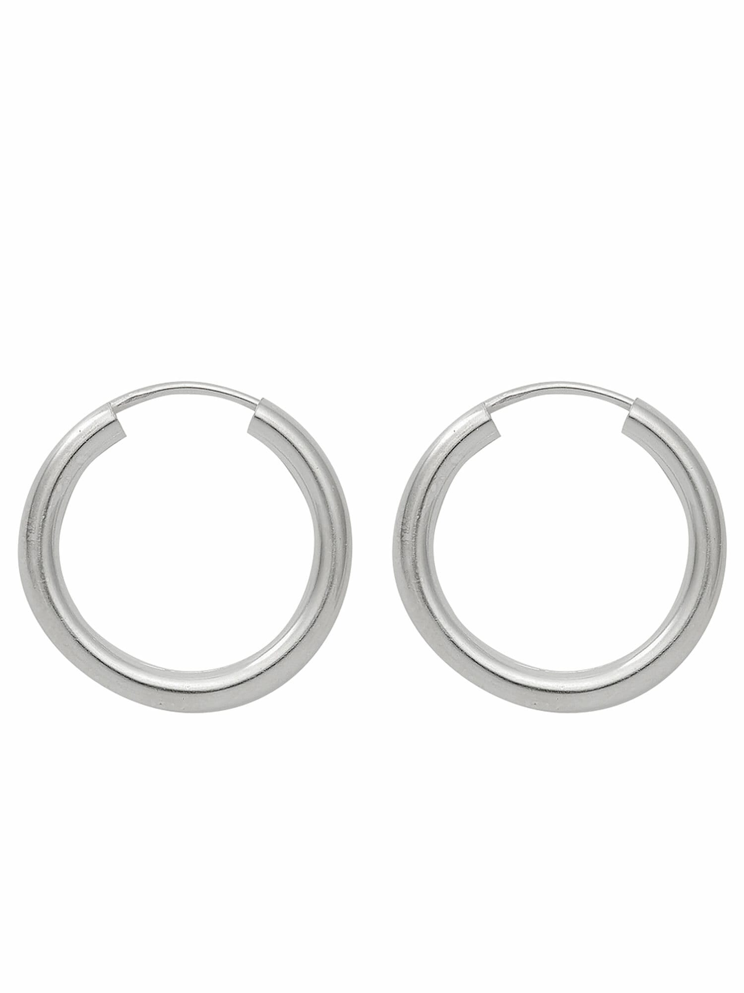 Paar Ohrhänger »925 Silber Ohrringe Creolen Ø 20 mm«, Silberschmuck für Damen