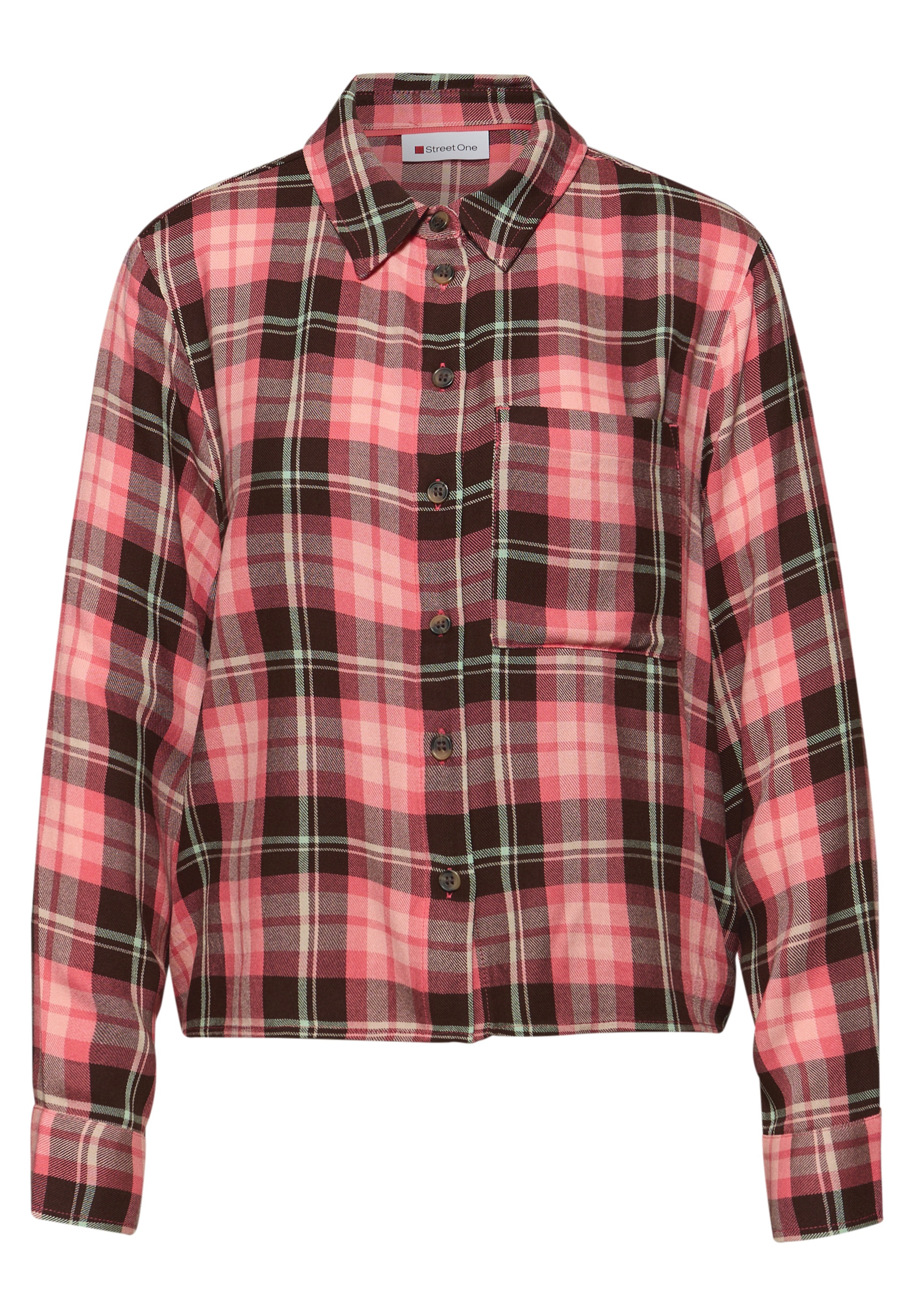 Street One Long Sleeve Blouse Striking Coral 44 6