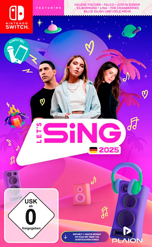 Spielesoftware »Let's Sing 2025 German Version«, PlayStation 4