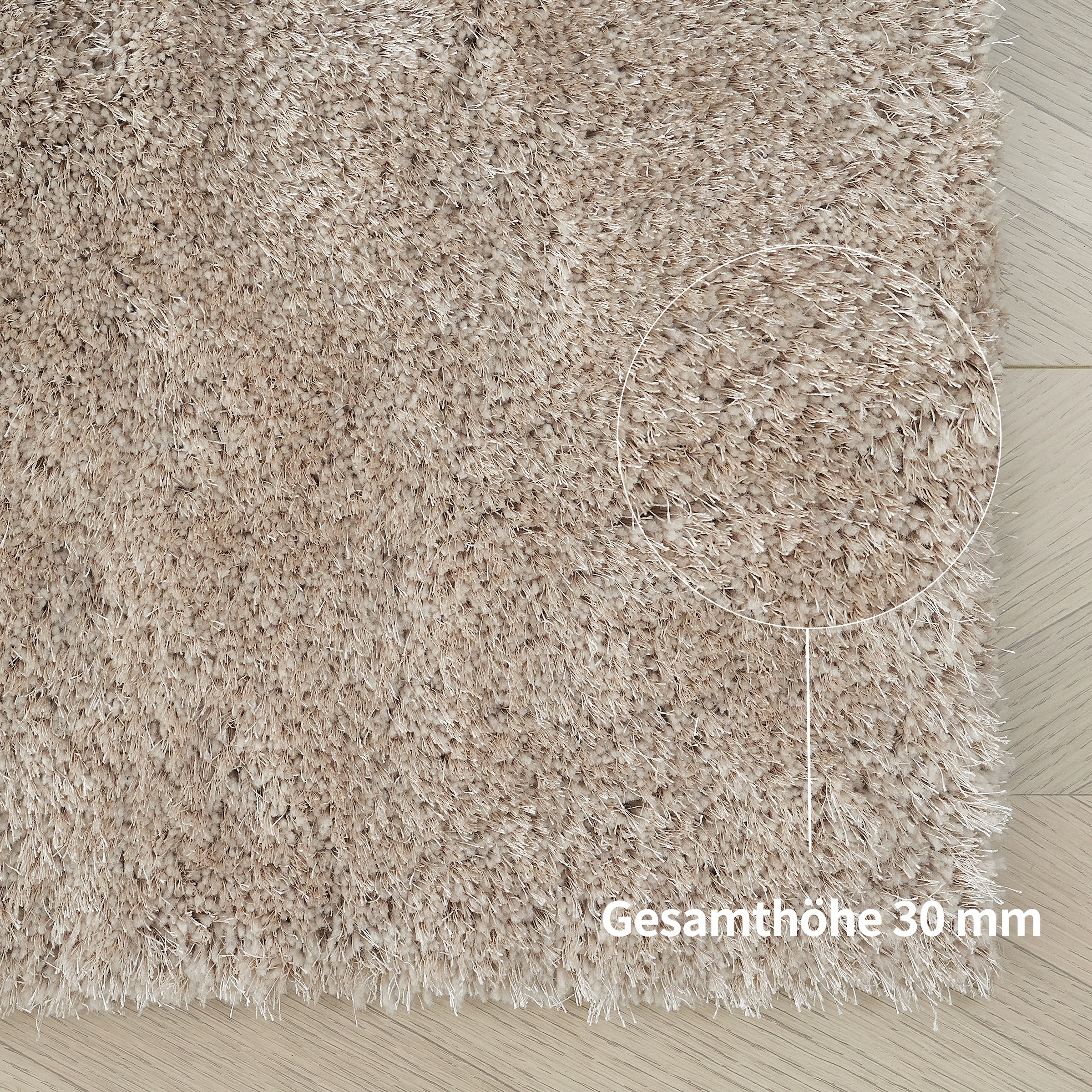 Bruno Banani Teppich »Dana Teppich, besonders weich und kuschelig, Kundenliebling«, rechteckig, 30 mm Höhe, uni, Mikrofaser Teppiche, Wohnzimmer, Schlafzimmer, Esszimmer