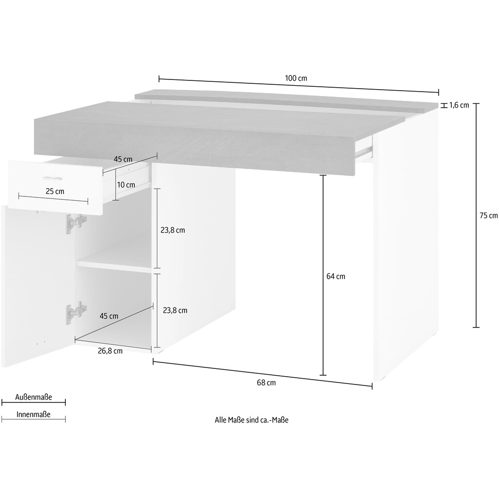 INOSIGN Schreibtisch »Sliding«